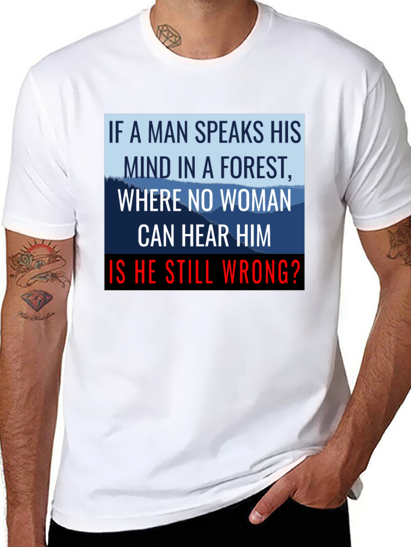 If a Man Speaks Graphic Tee