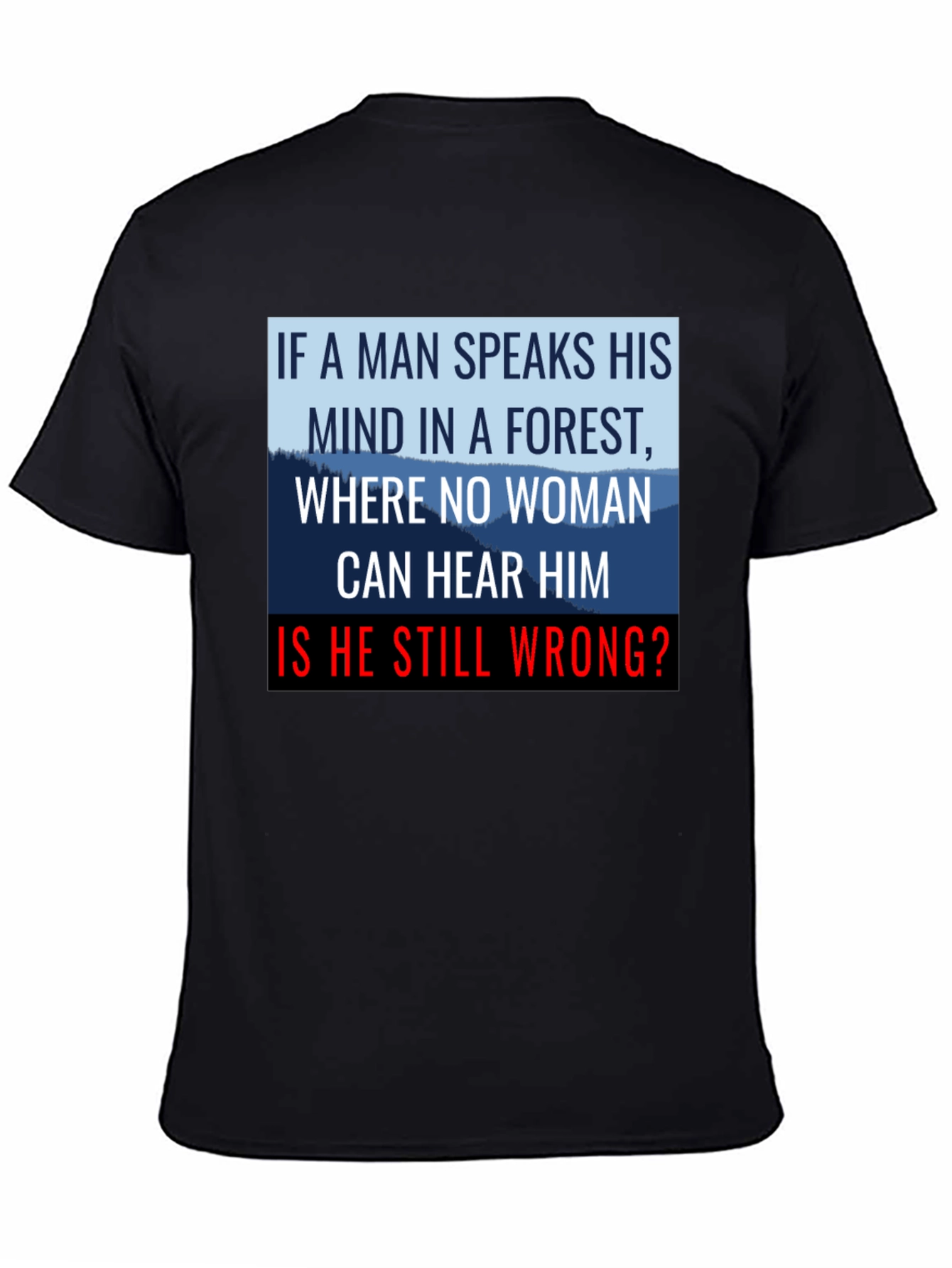 If a Man Speaks Graphic Tee