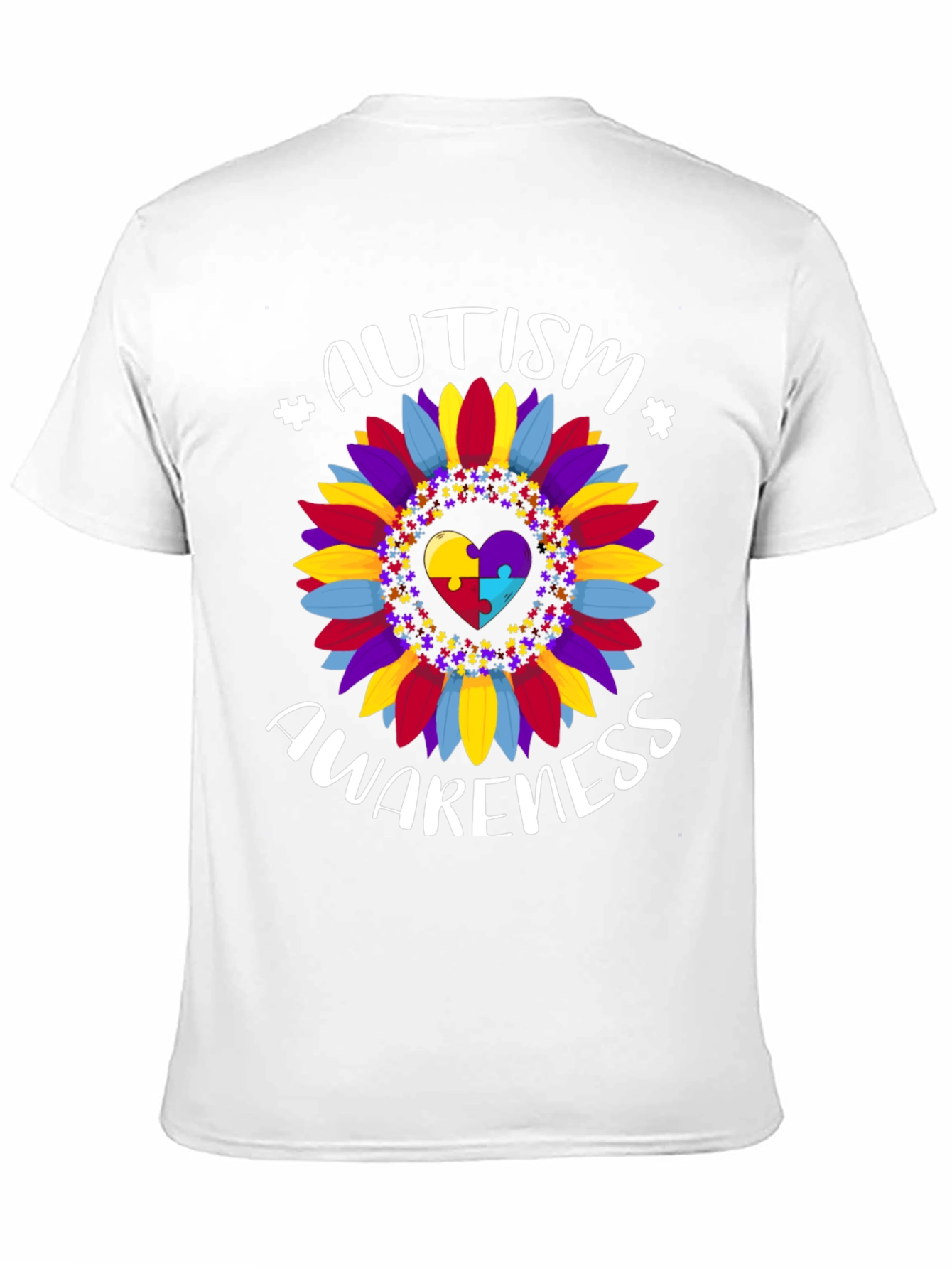 Autism Awareness Sunflower Graphic Tee
