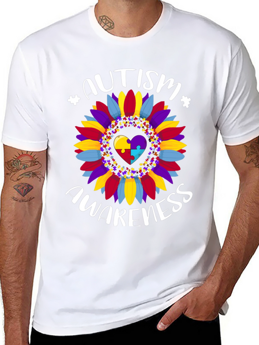 Autism Awareness Sunflower Graphic Tee