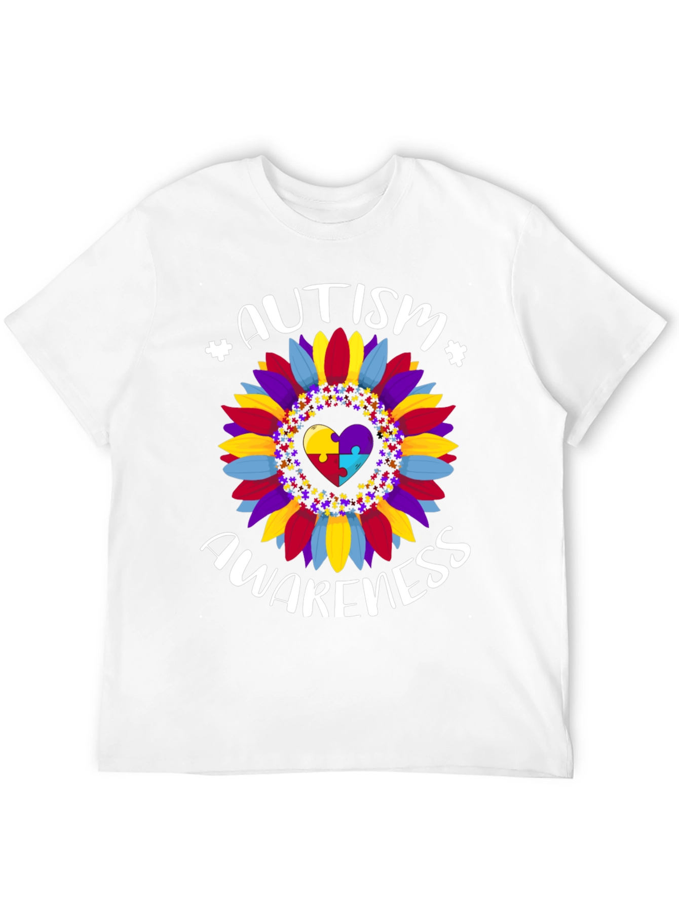 Autism Awareness Sunflower Graphic Tee