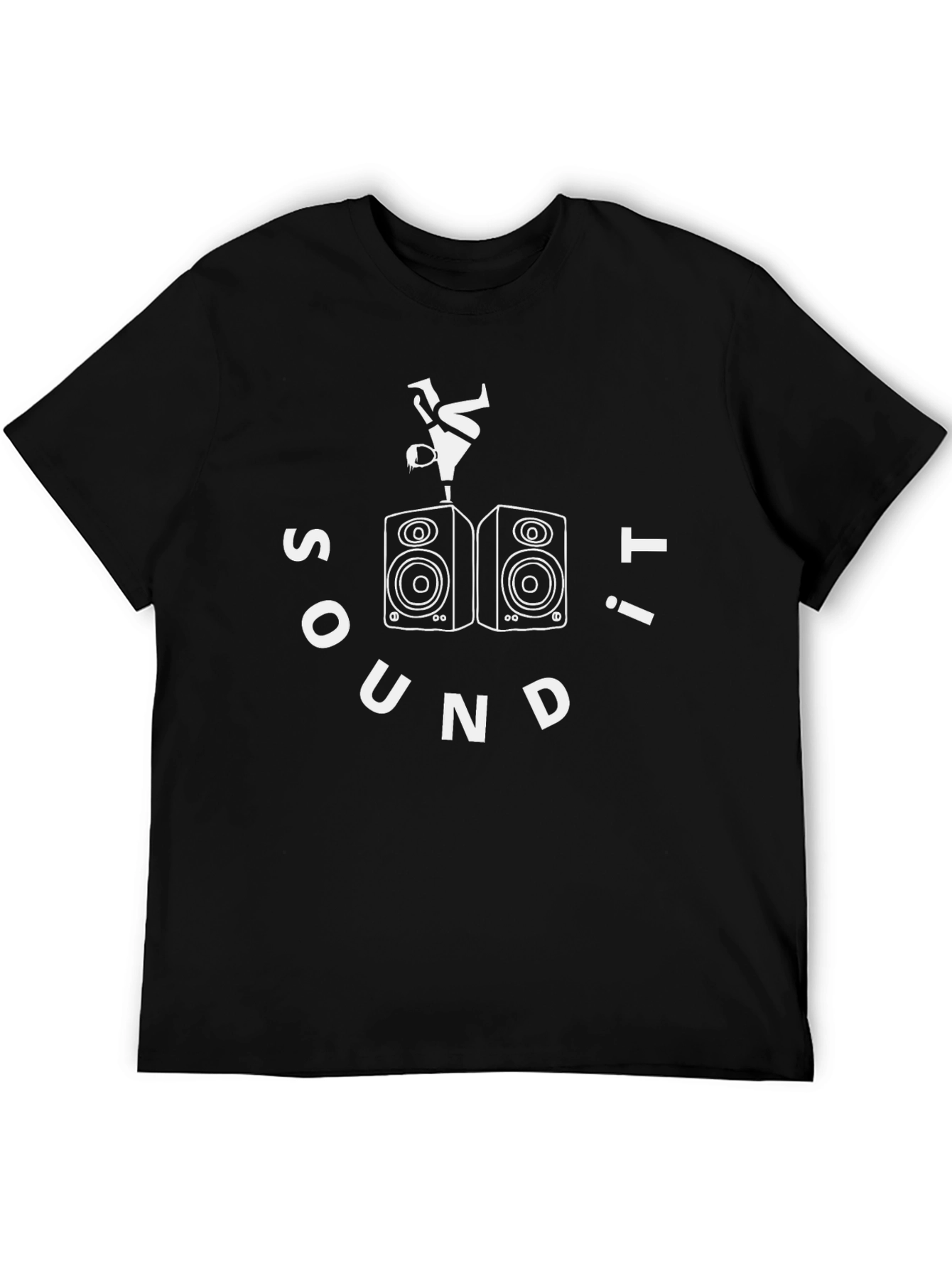 Sound It Mens Graphic Tee - Black