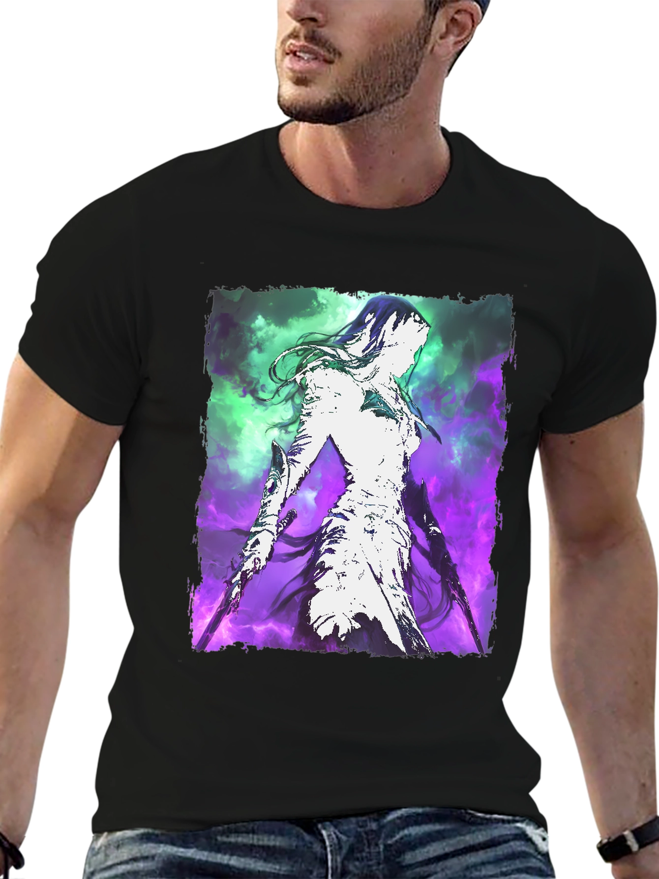 Mystic Warrior Graphic Tee - Black