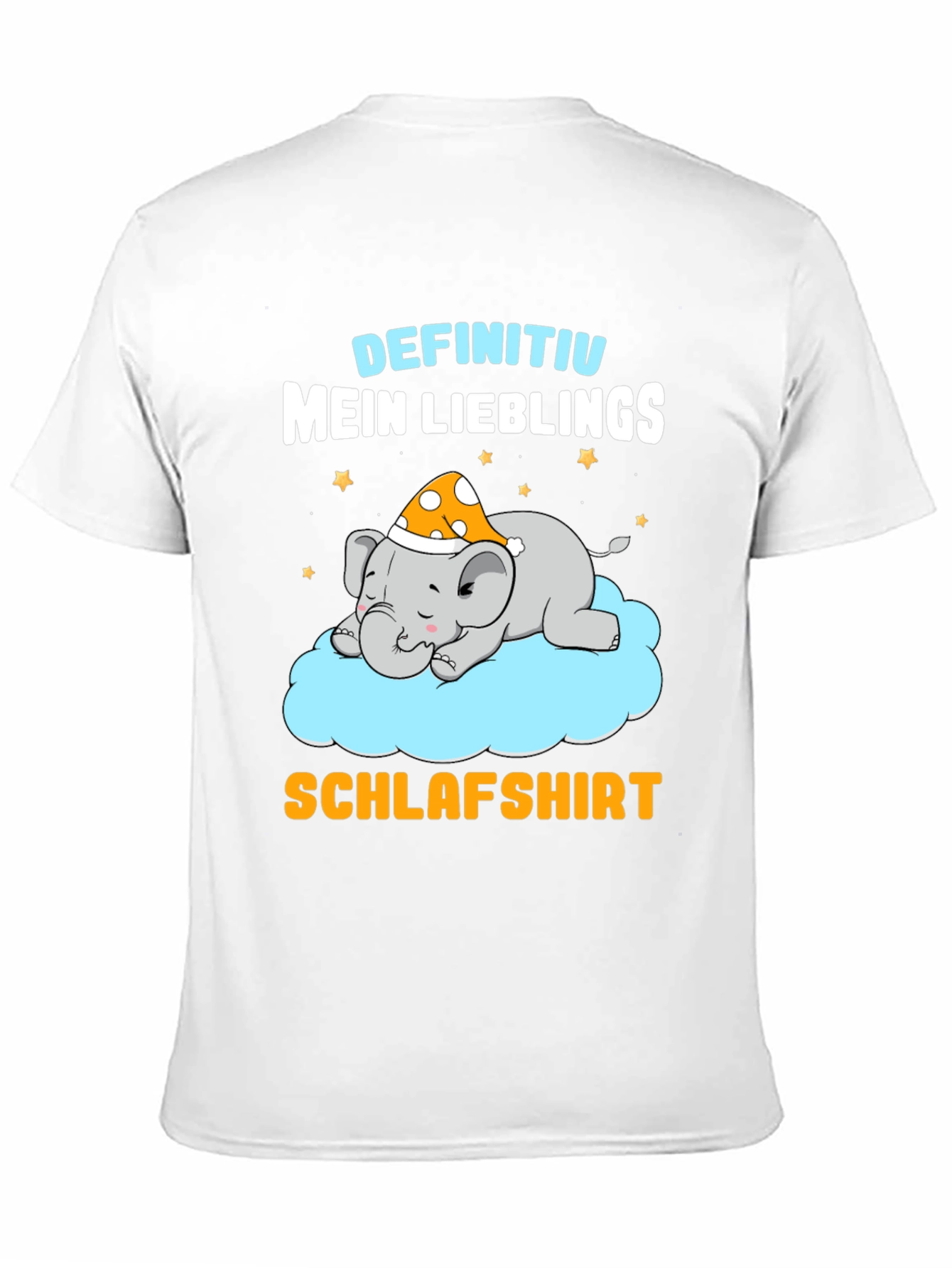Cute Sleeping Elephant T-Shirt - German Schlafshirt