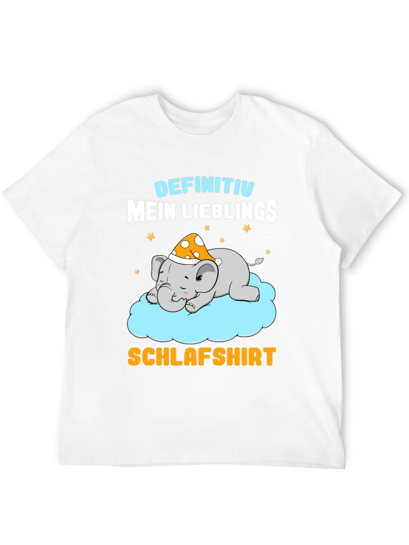 Cute Sleeping Elephant T-Shirt - German Schlafshirt