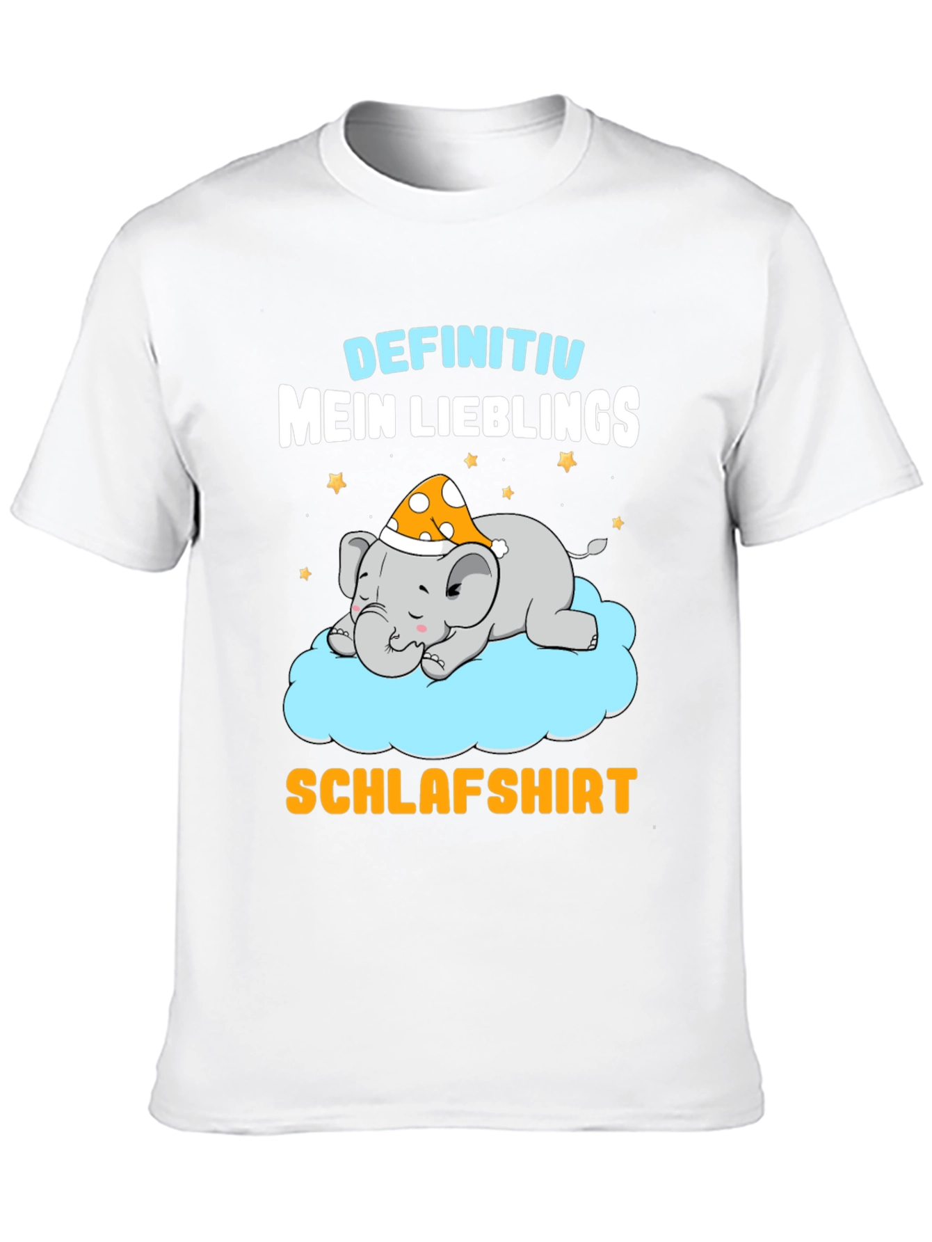 Cute Sleeping Elephant T-Shirt - German Schlafshirt