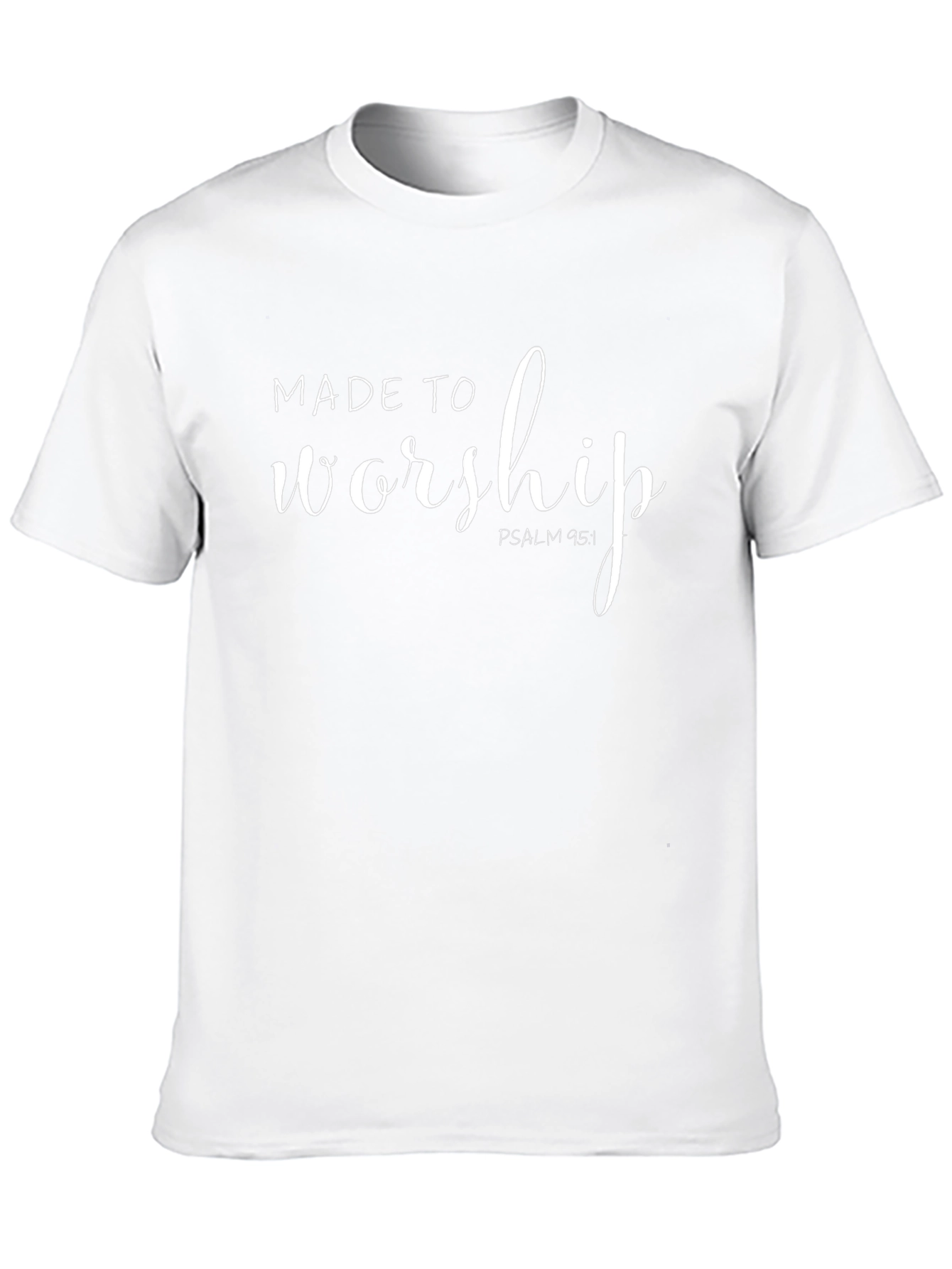 Made to Worship Black T-Shirt | Psalm 95:1
