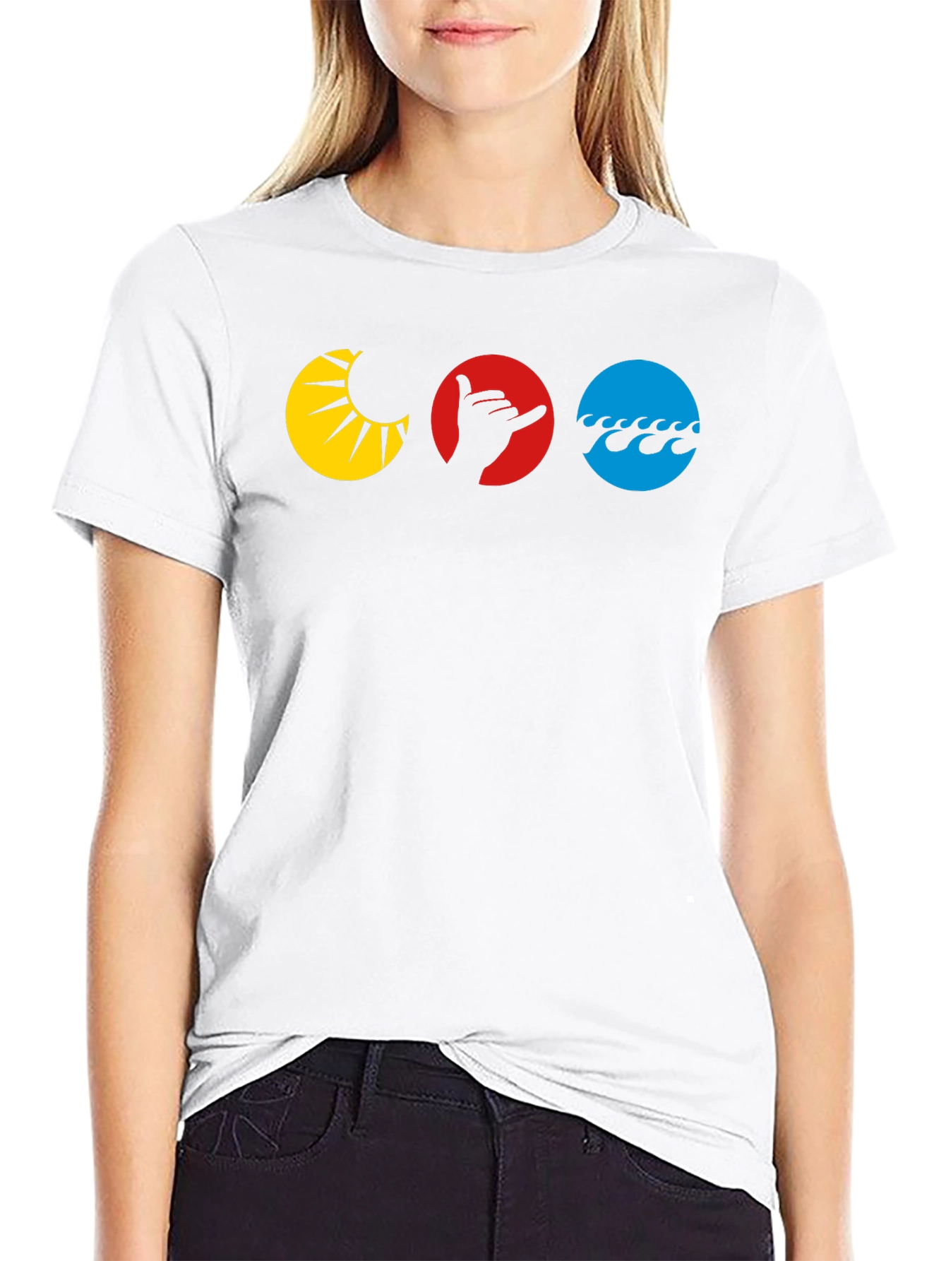Hang Loose T-Shirt - Sun Hand Wave Graphic Tee