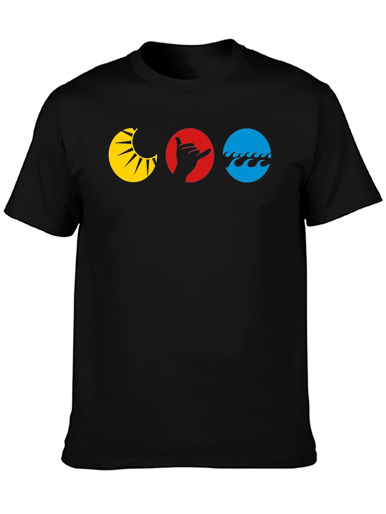Hang Loose T-Shirt - Sun Hand Wave Graphic Tee