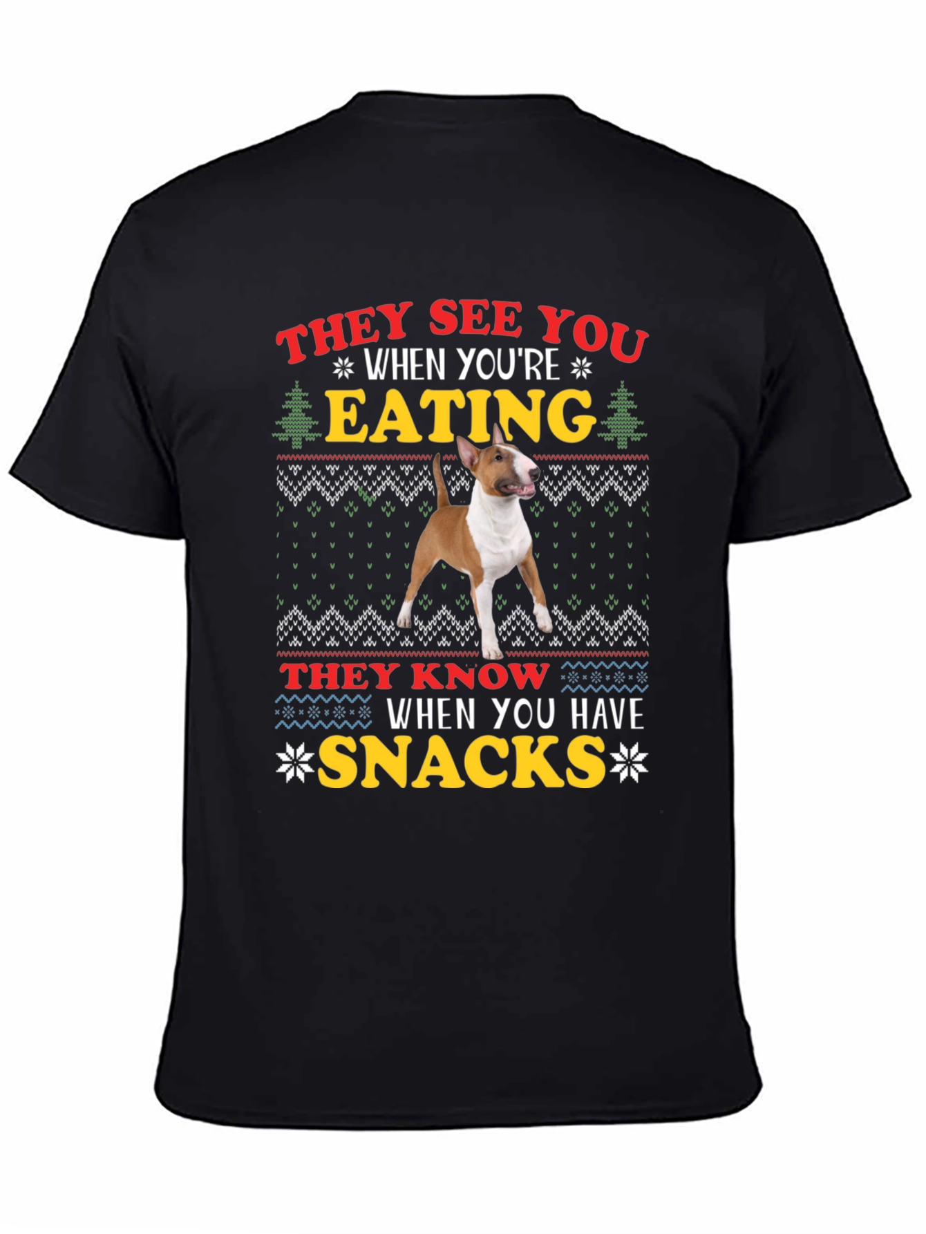 Dog Breed Eating Snacks Graphic T-Shirt