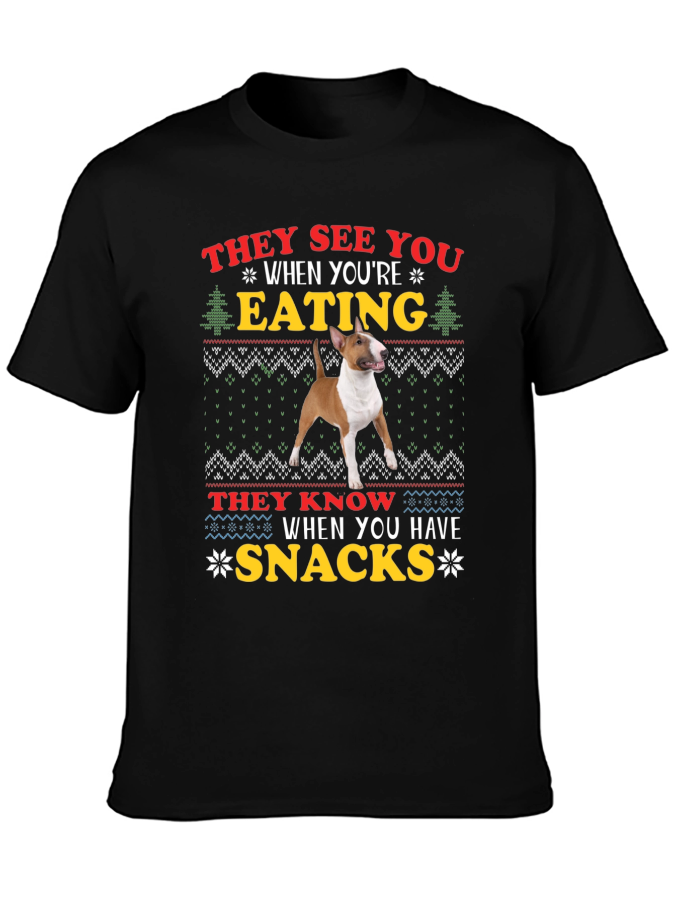 Dog Breed Eating Snacks Graphic T-Shirt