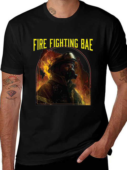 Fire Fighting Bae Graphic T-Shirt