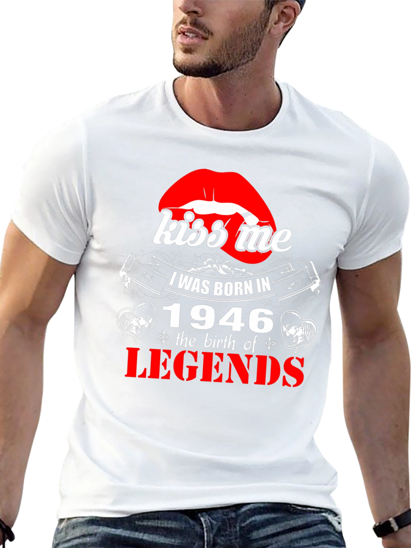 Kiss Me I Was Born In 1946 T-Shirt