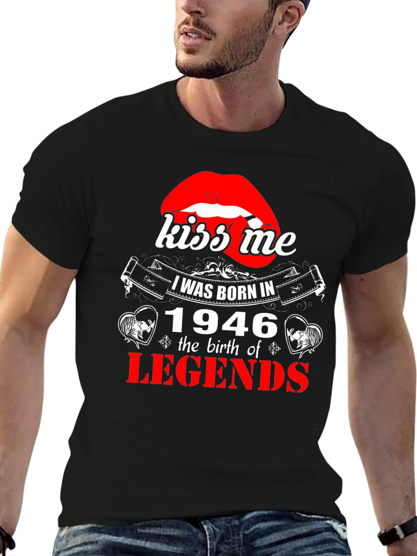 Kiss Me I Was Born In 1946 T-Shirt