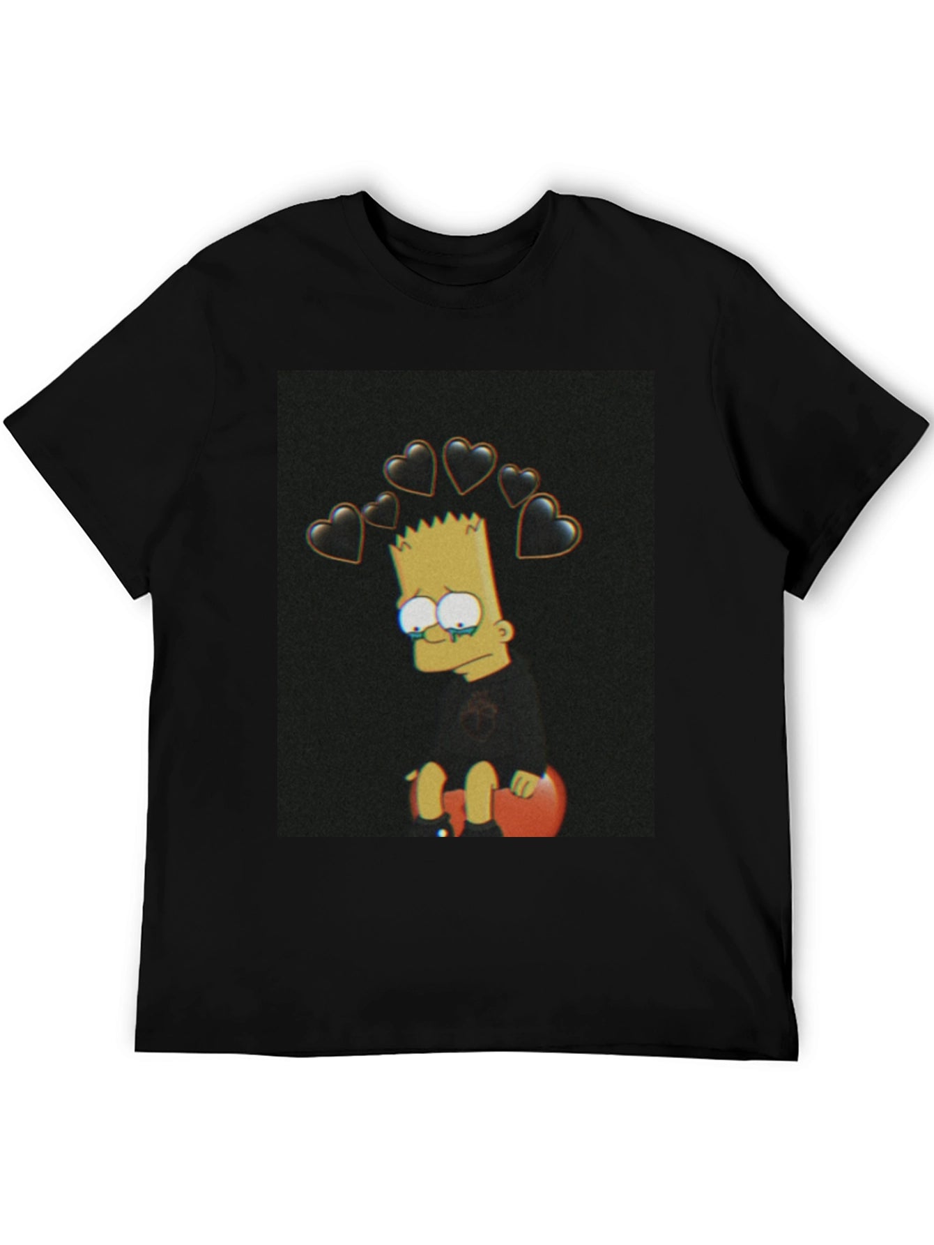 Bart Simpson Sad Heart T-Shirt