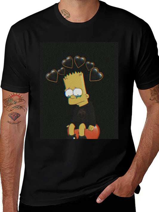 Bart Simpson Sad Heart T-Shirt