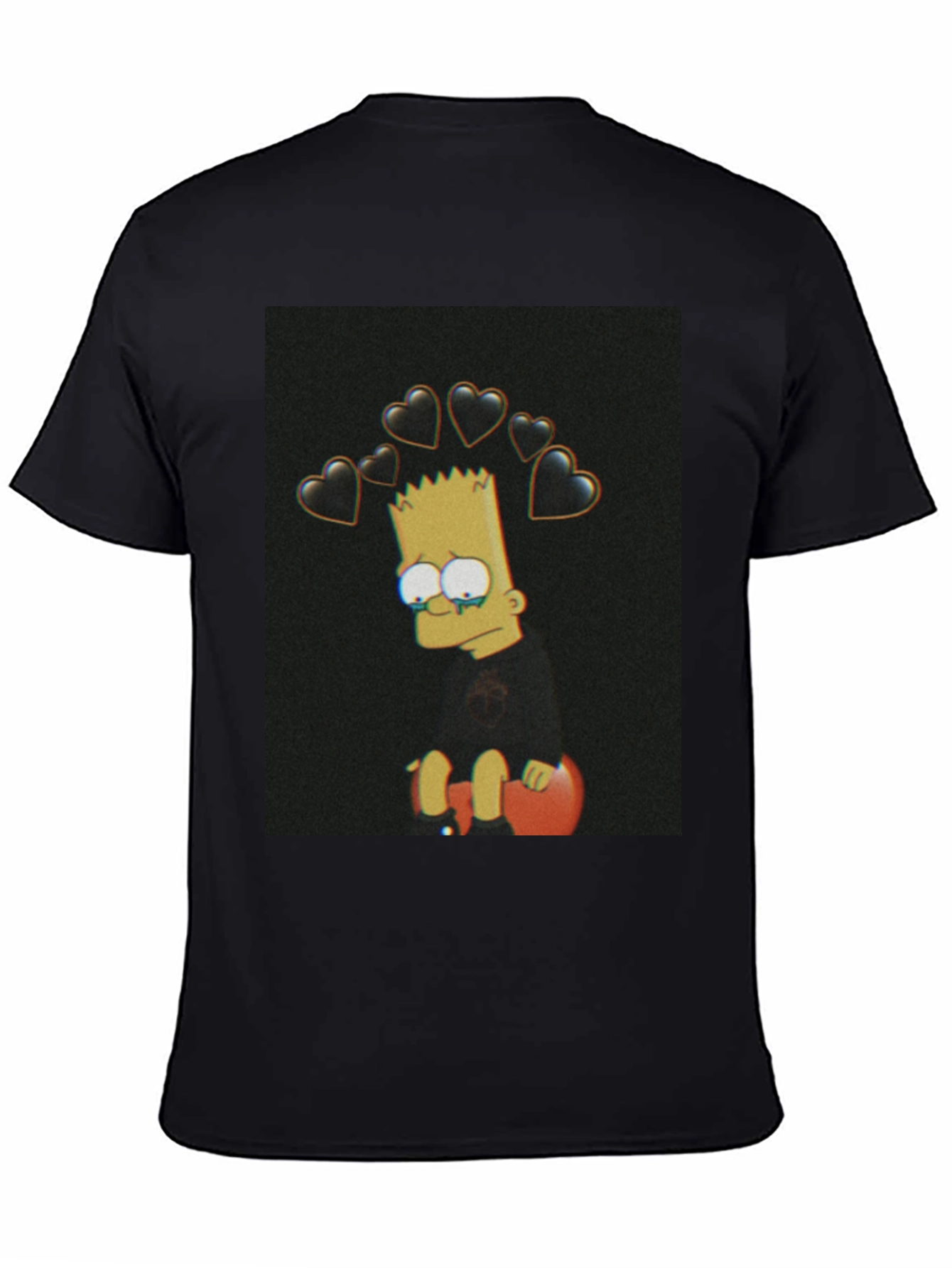 Bart Simpson Sad Heart T-Shirt