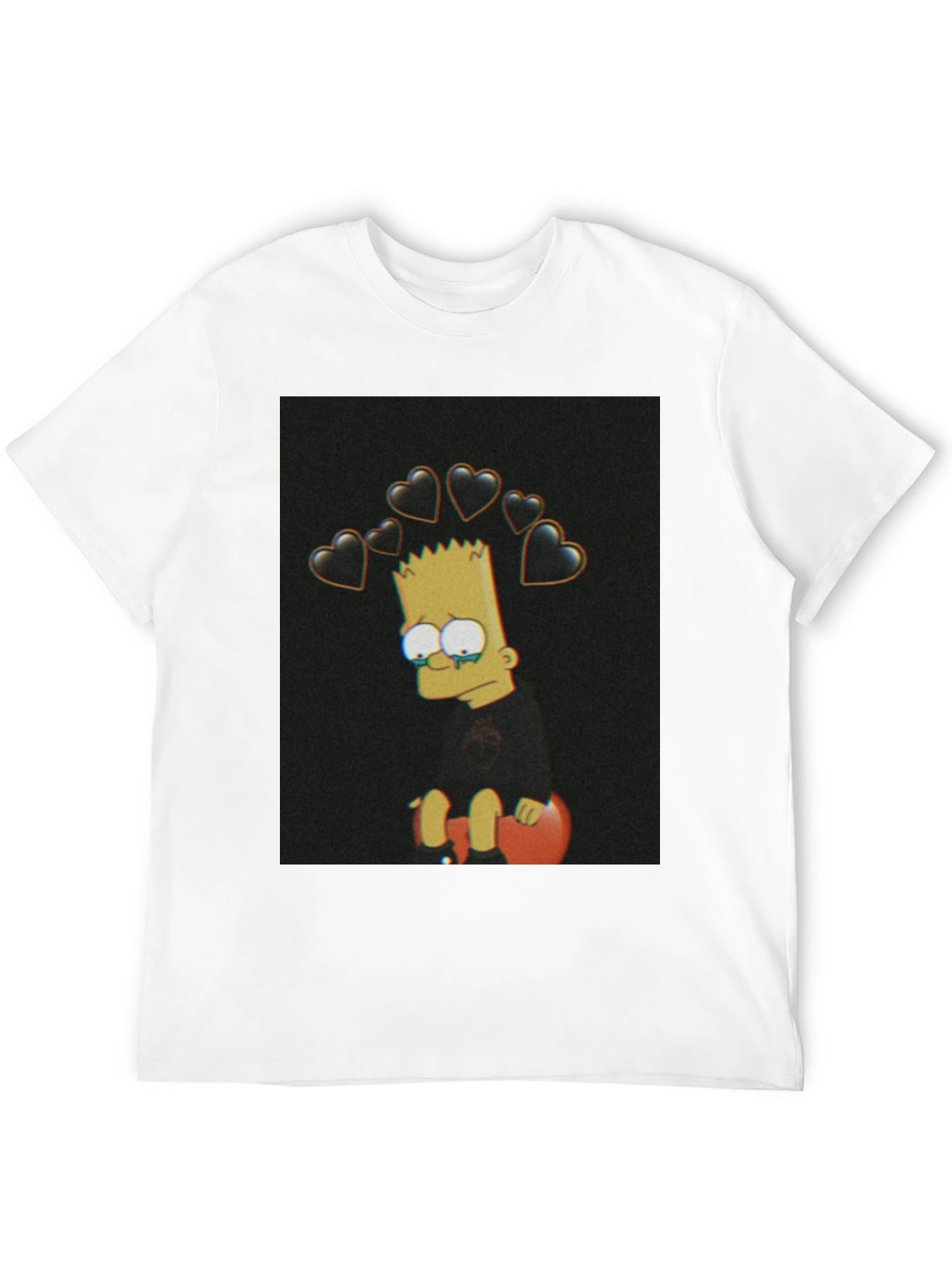 Bart Simpson Sad Heart T-Shirt