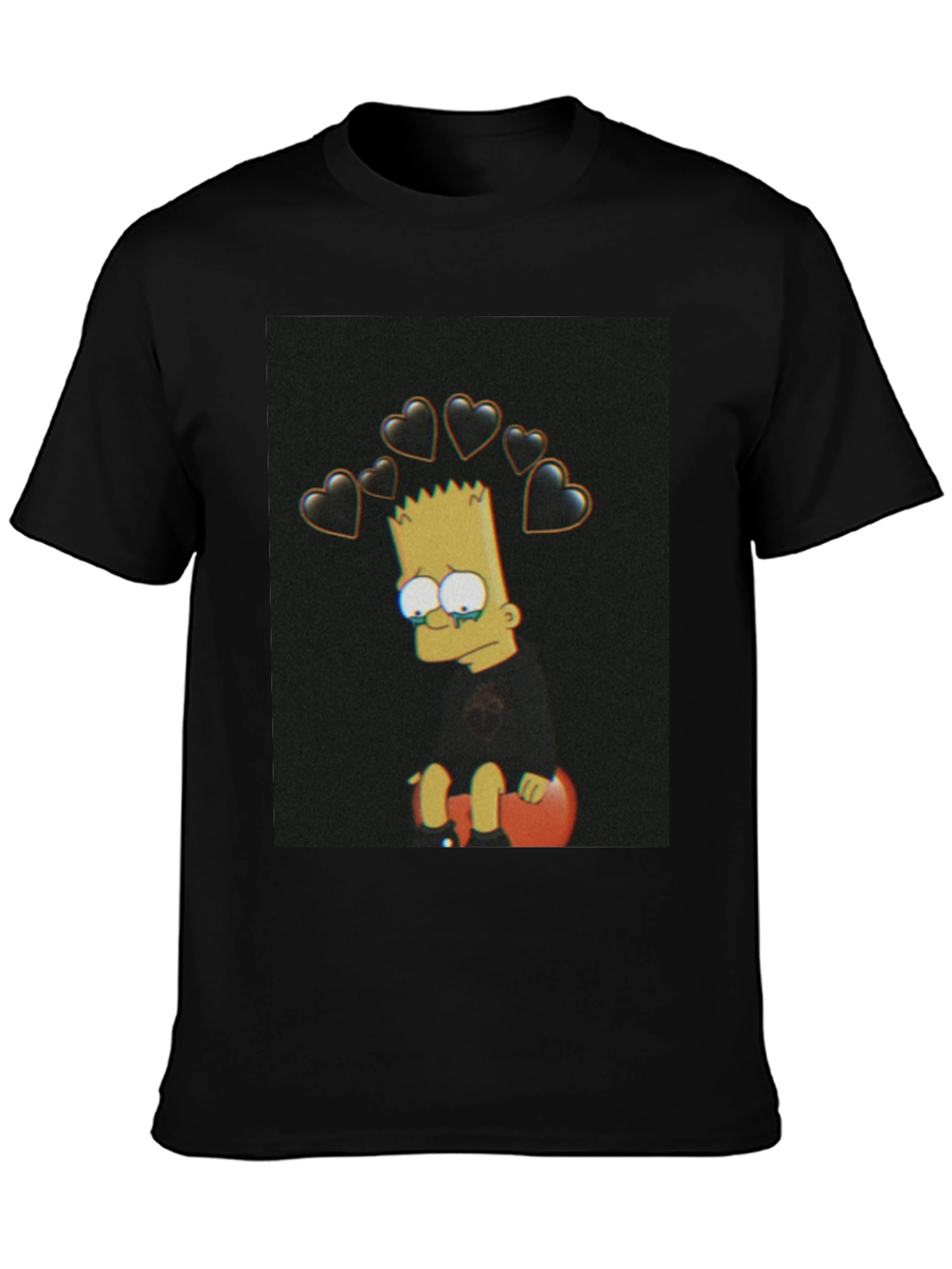 Bart Simpson Sad Heart T-Shirt