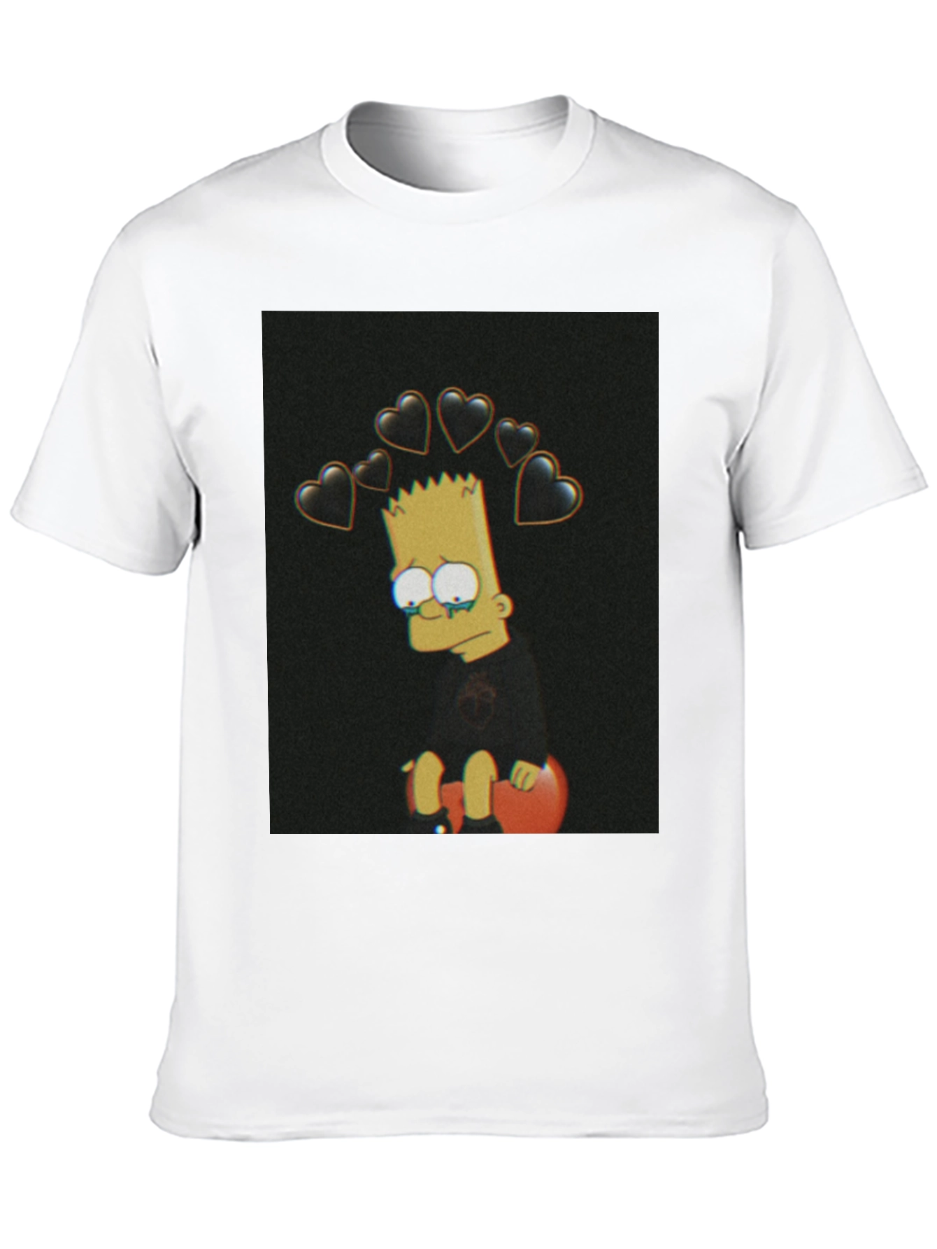 Bart Simpson Sad Heart T-Shirt