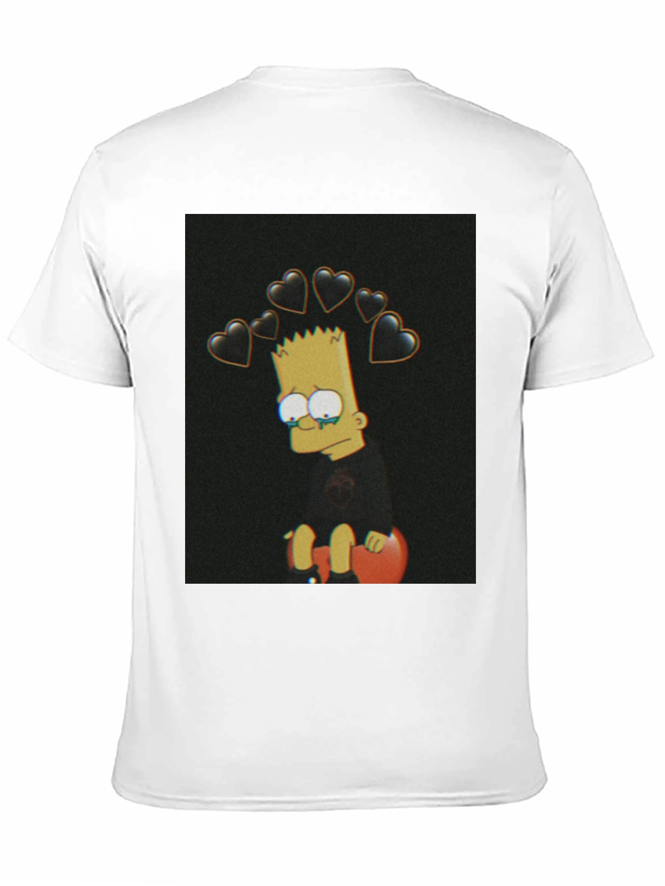 Bart Simpson Sad Heart T-Shirt