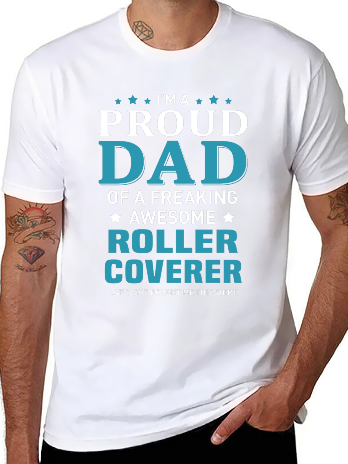 Proud Dad of a Roller Coverer T-Shirt
