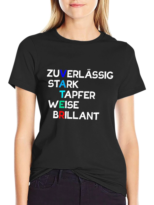 German Fathers Day T-Shirt - Zuverlässig Stark