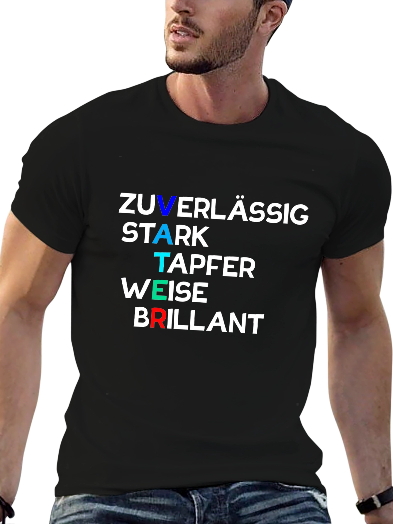 German Fathers Day T-Shirt - Zuverlässig Stark
