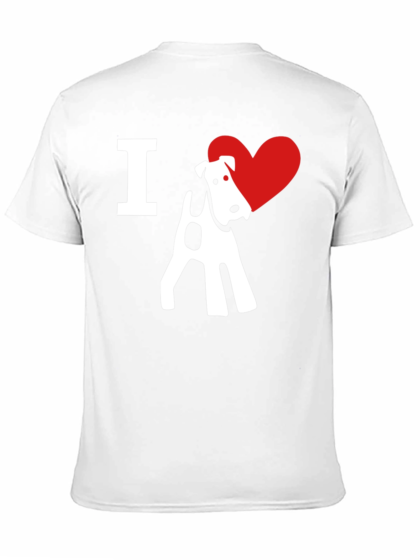 I Love Fox Terrier Black T-Shirt