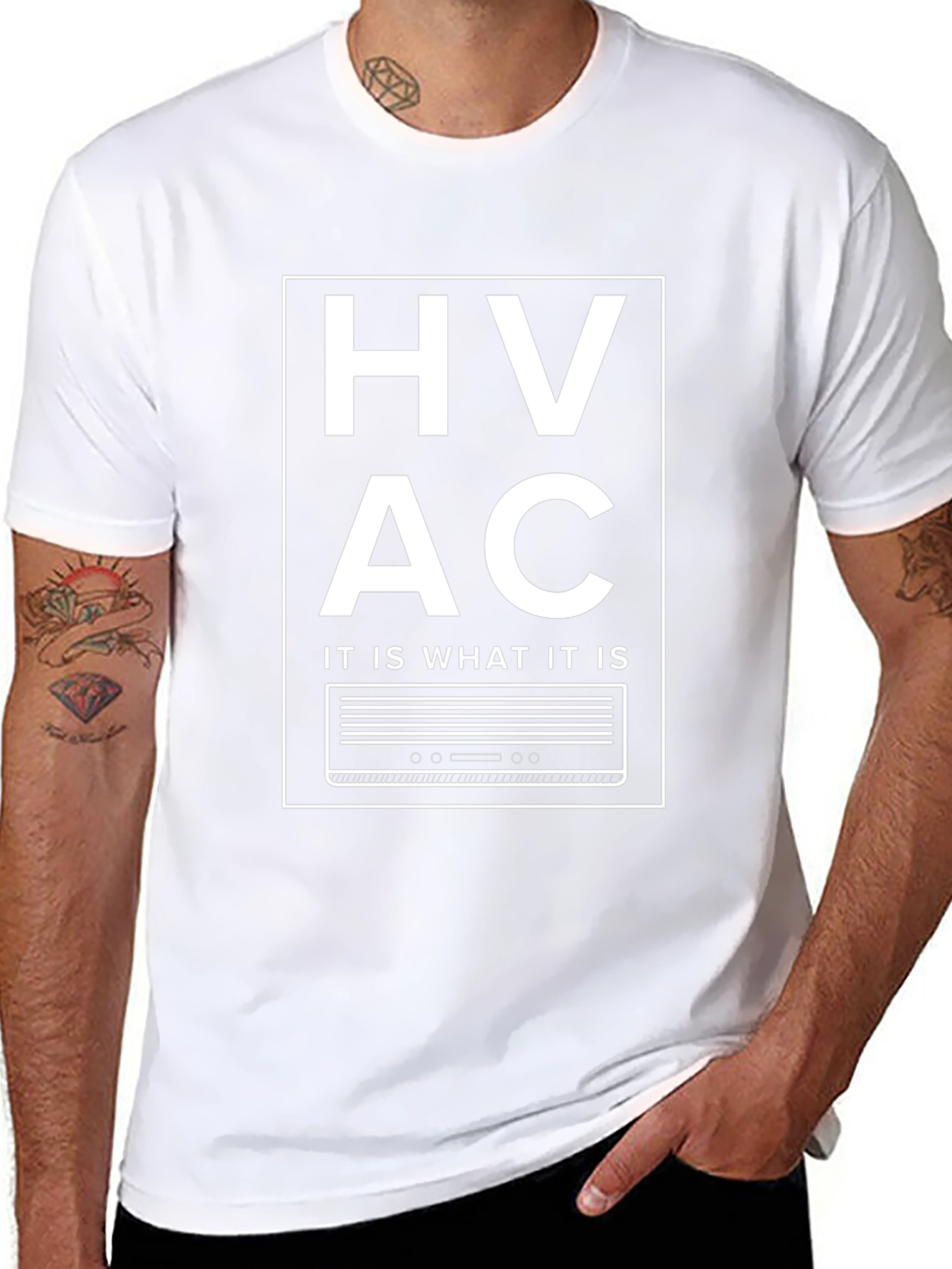 HVAC It Is What It Is Black T-Shirt