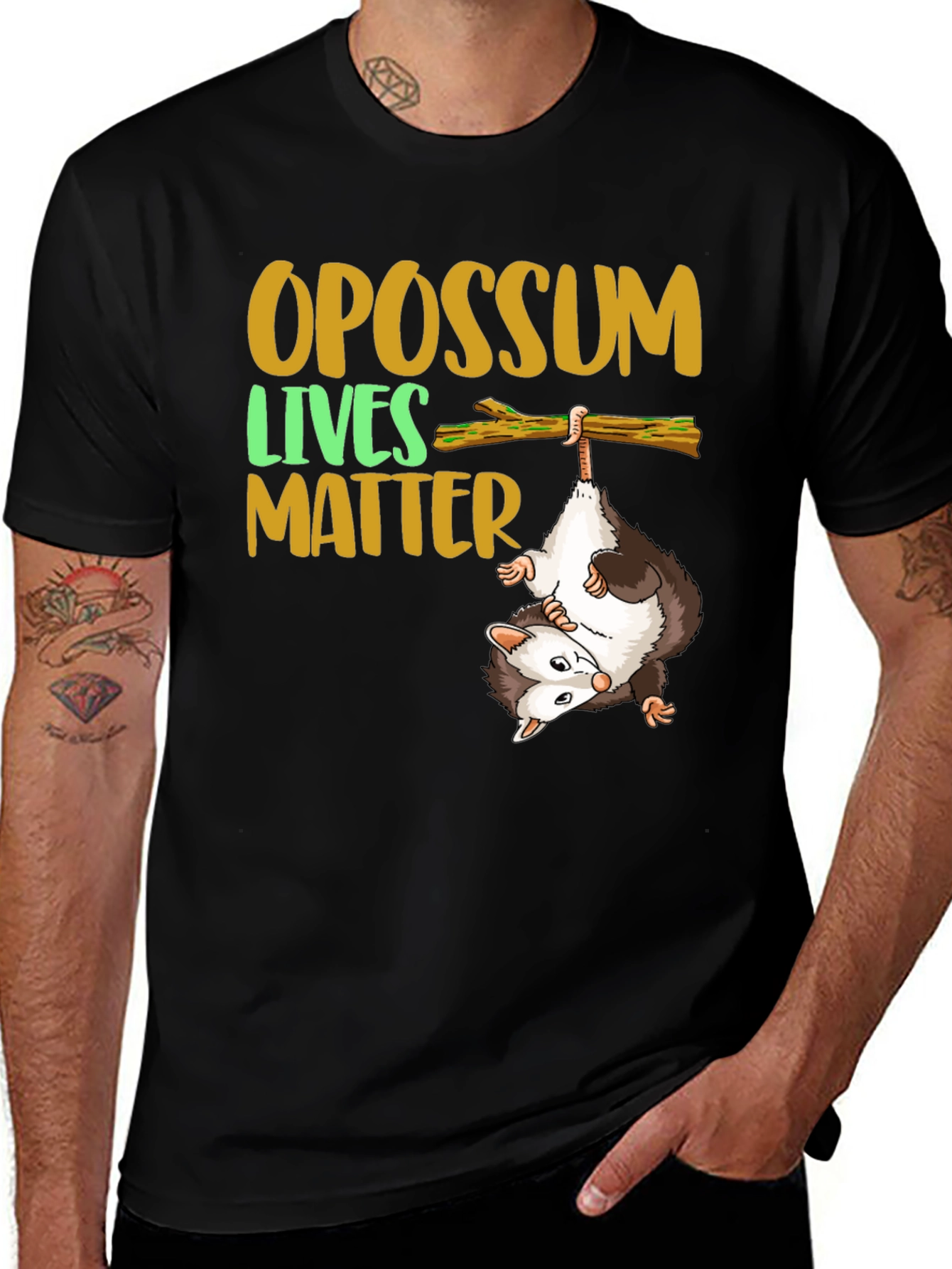Opossum Lives Matter Graphic T-Shirt