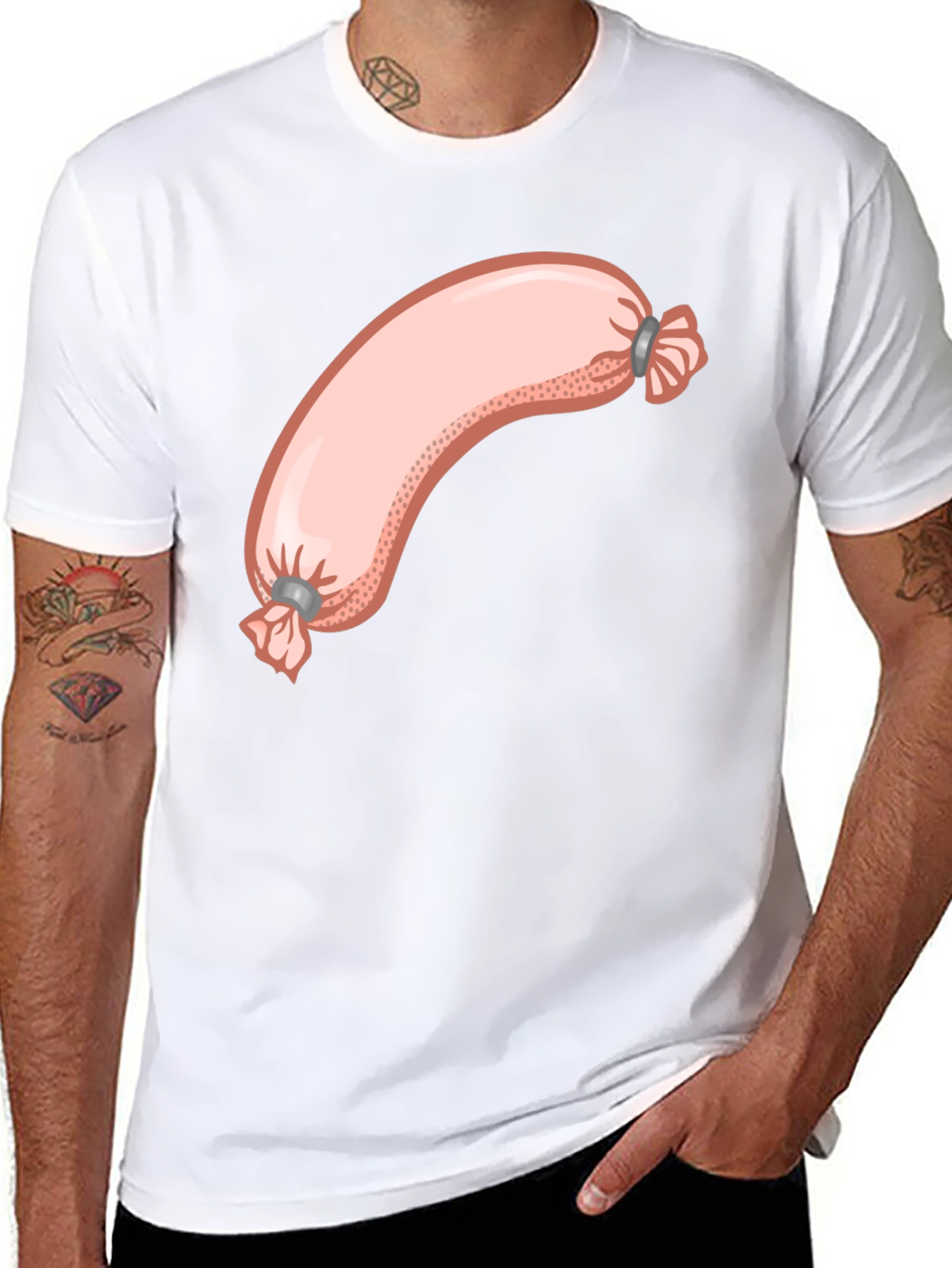 Sausage Graphic Tee - Funny Foodie T-Shirt