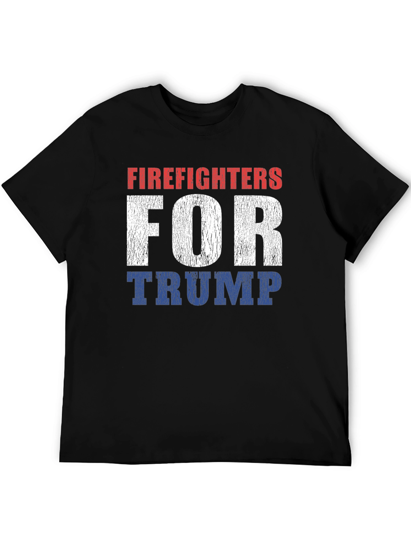 Firefighters for Trump Patriotic T-Shirt
