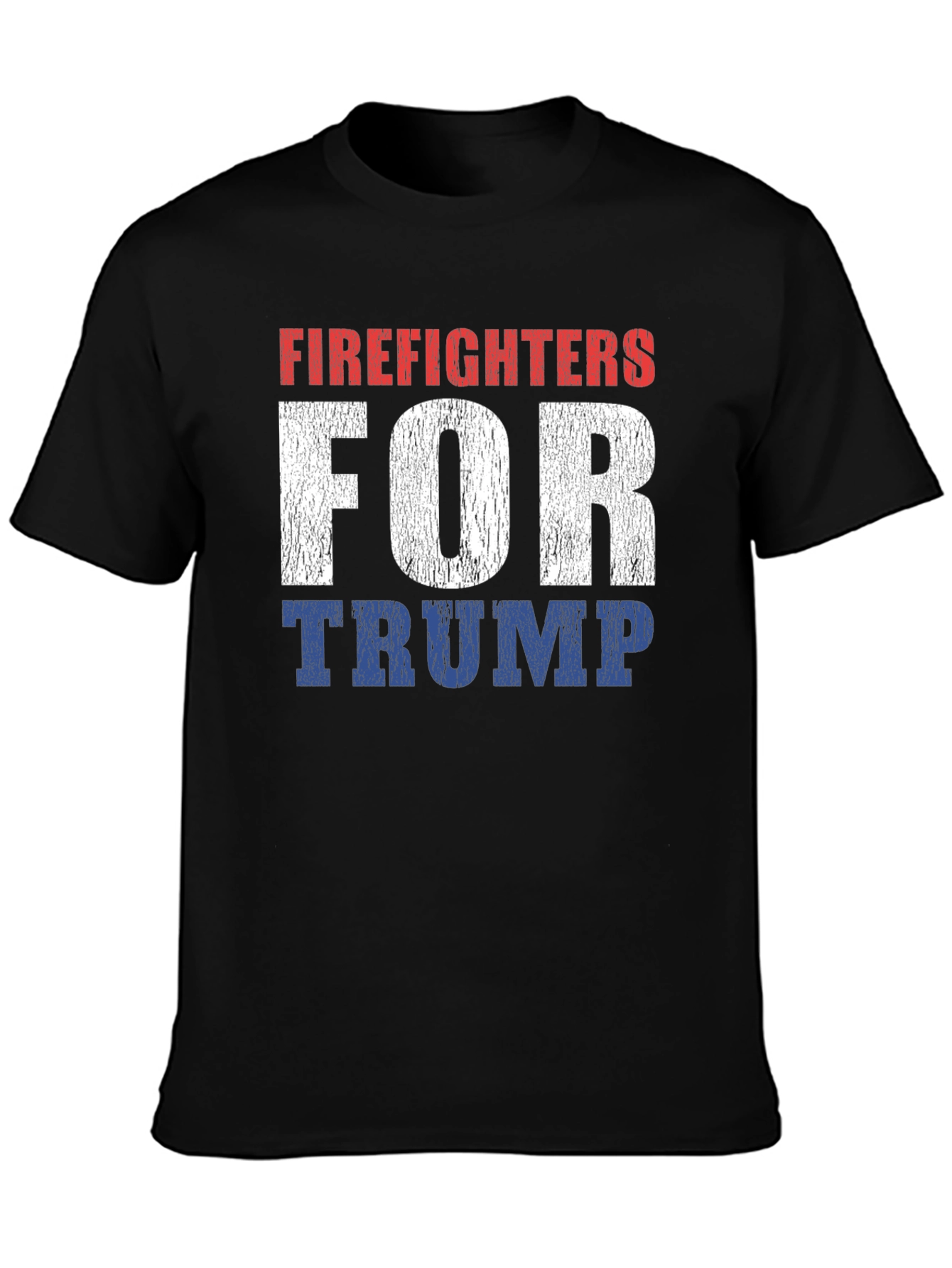 Firefighters for Trump Patriotic T-Shirt
