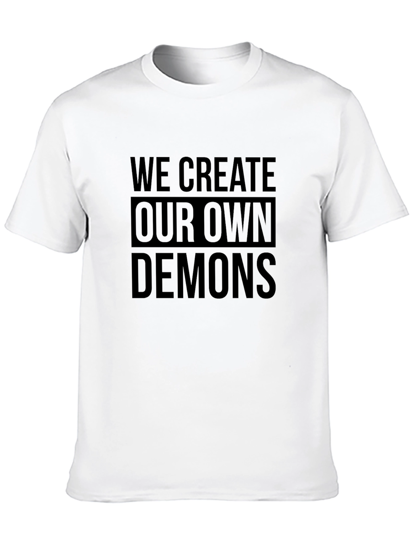 We Create Our Own Demons Graphic Tee - Black