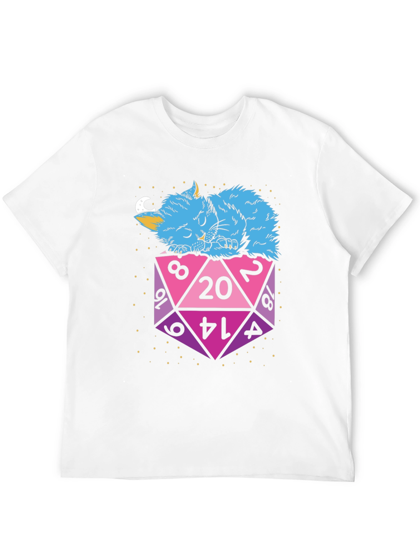 D20 Cat Nap T-Shirt - Gamers Essential!