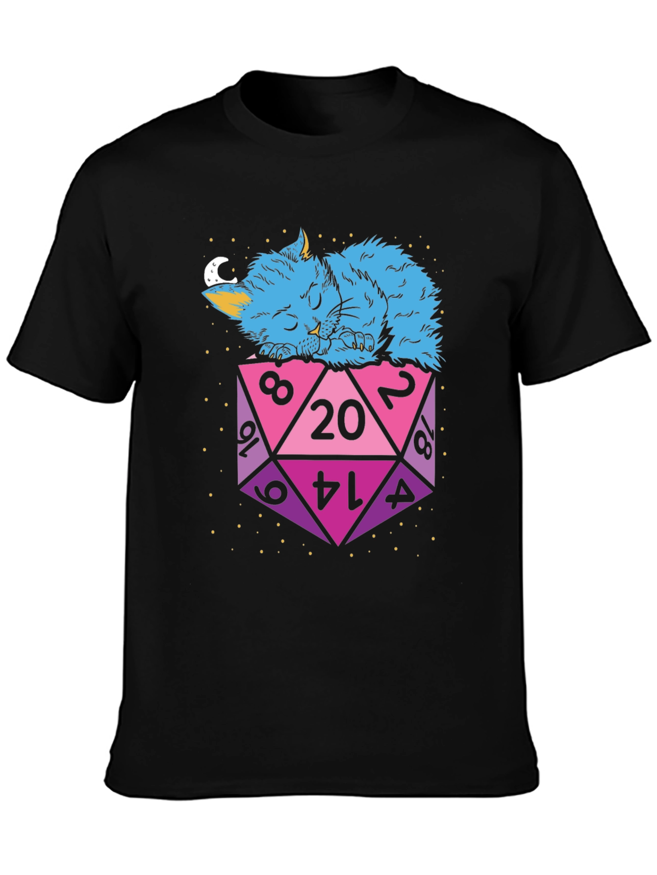 D20 Cat Nap T-Shirt - Gamers Essential!