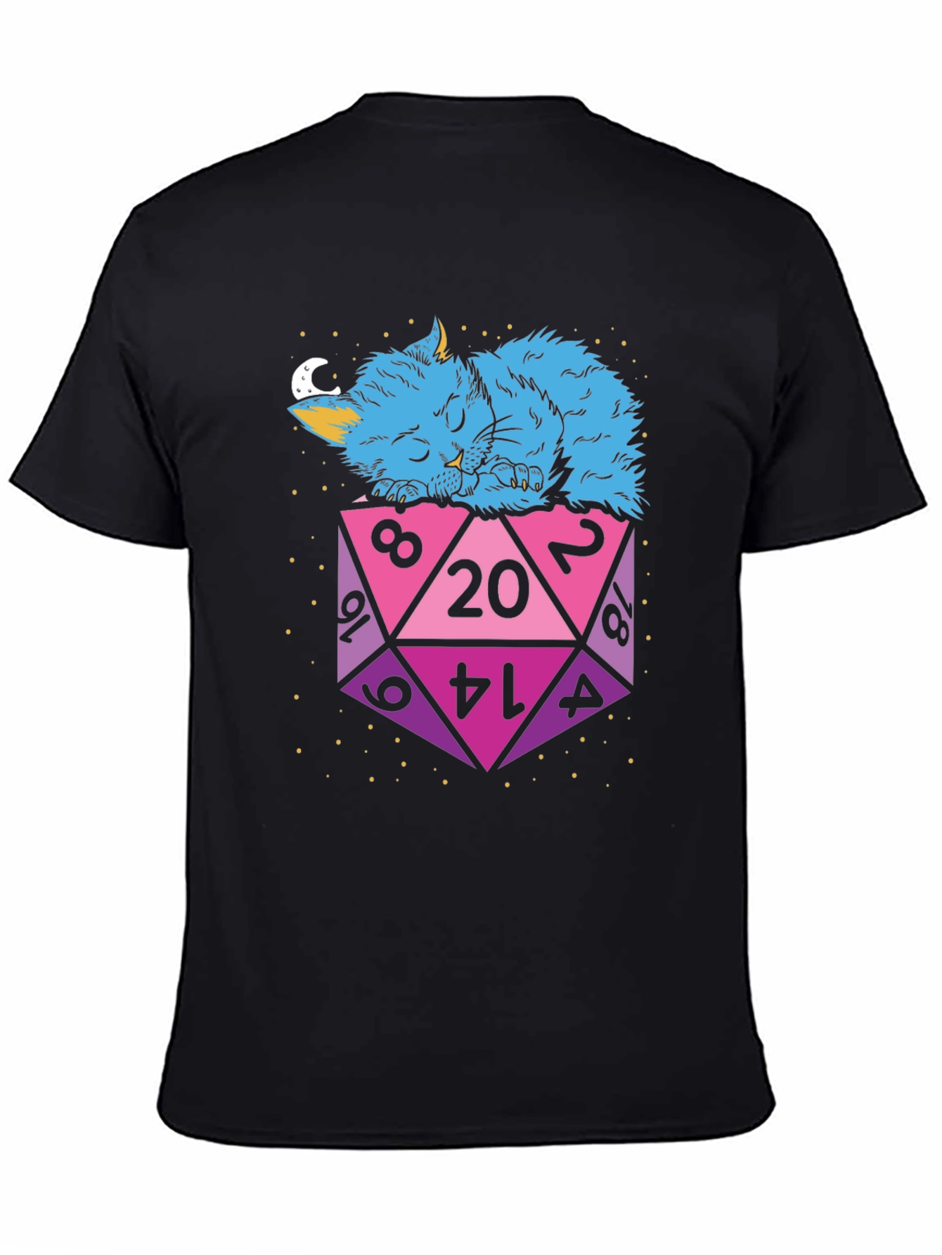 D20 Cat Nap T-Shirt - Gamers Essential!