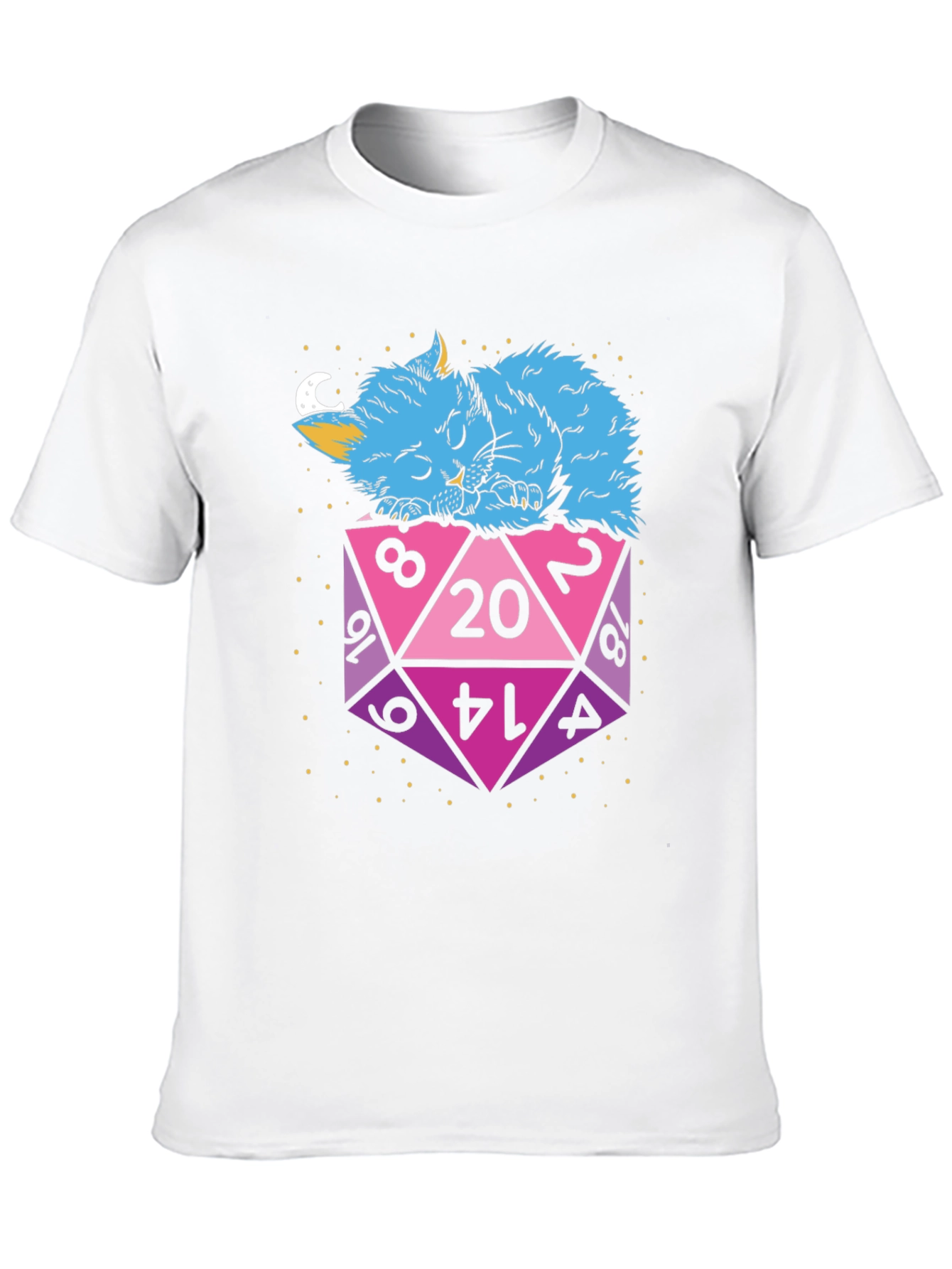 D20 Cat Nap T-Shirt - Gamers Essential!