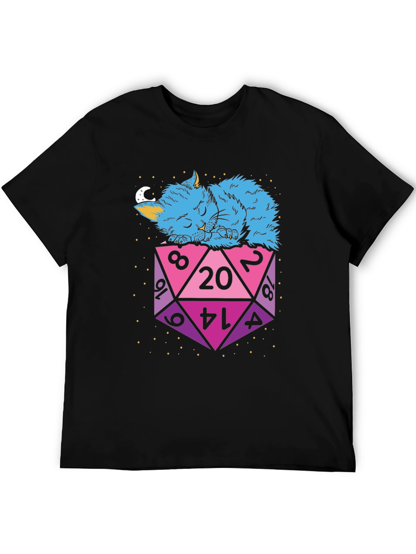 D20 Cat Nap T-Shirt - Gamers Essential!