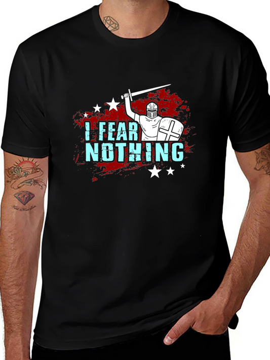 I Fear Nothing T-Shirt Knight Crusader
