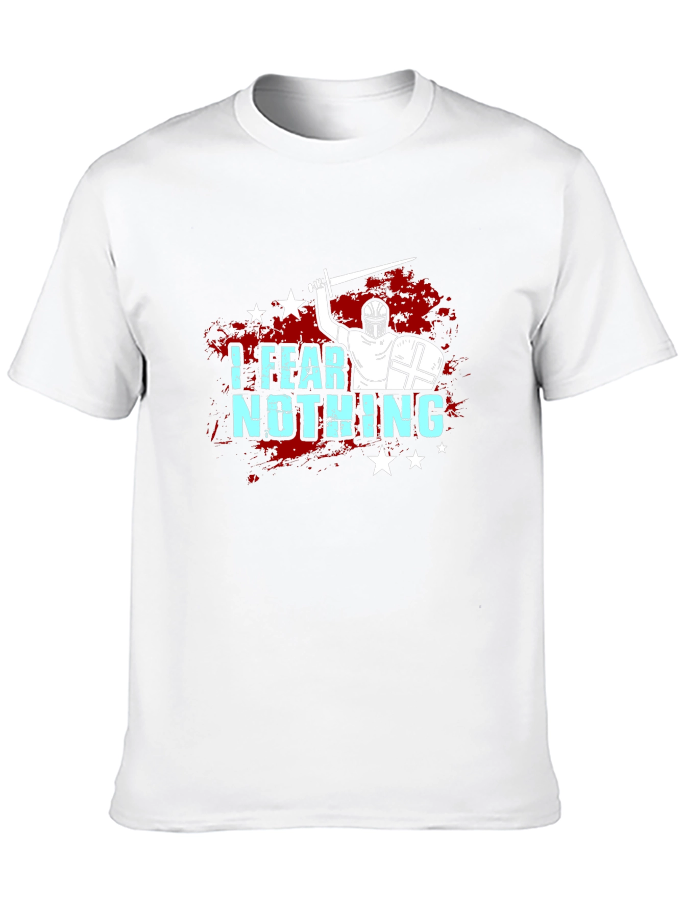 I Fear Nothing T-Shirt Knight Crusader