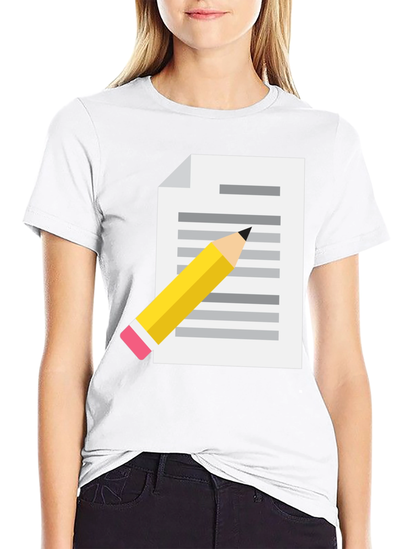 Creative Writer T-Shirt - Black Cotton Blend