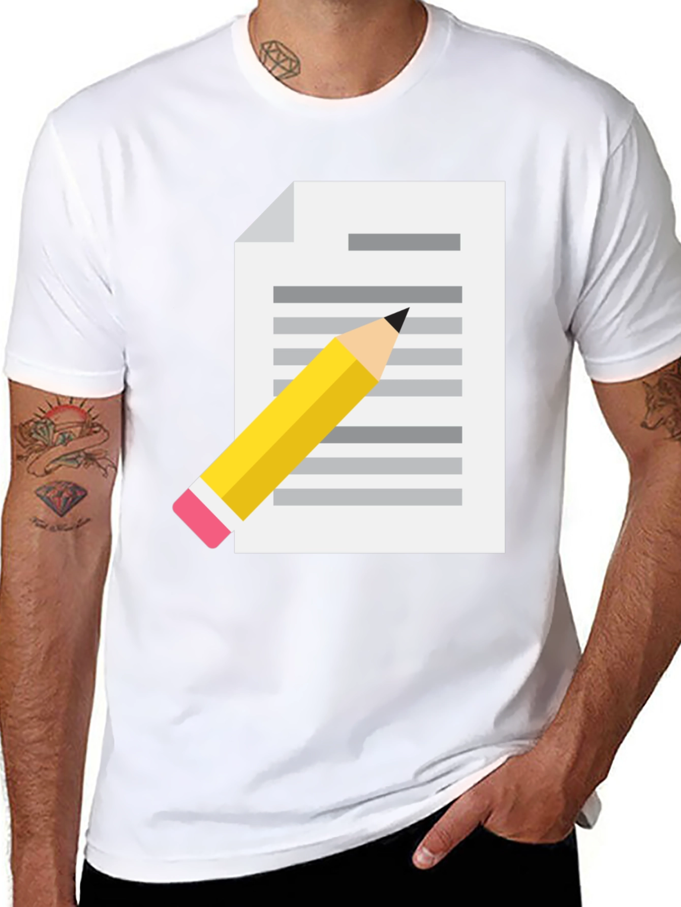 Creative Writer T-Shirt - Black Cotton Blend
