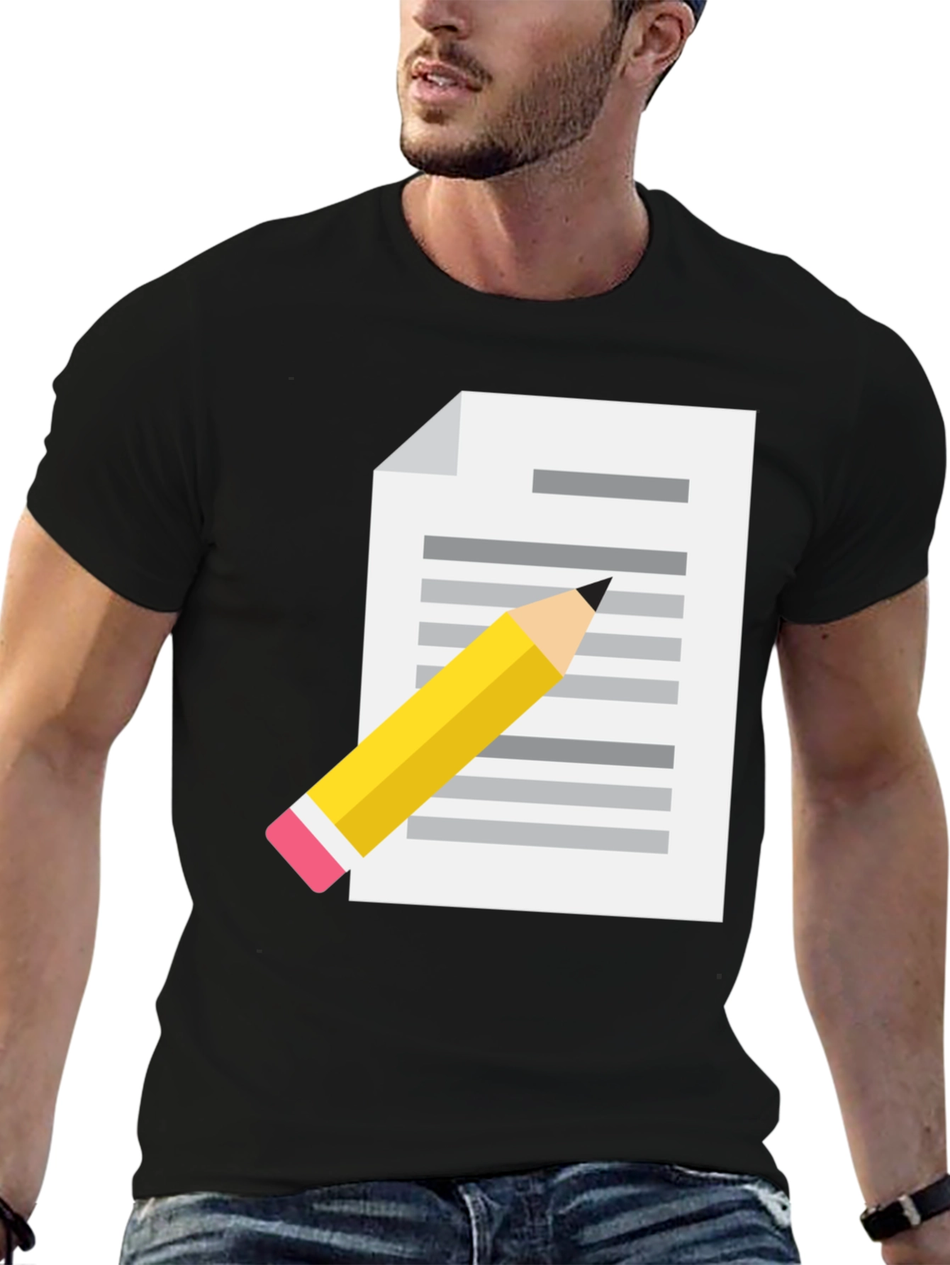 Creative Writer T-Shirt - Black Cotton Blend