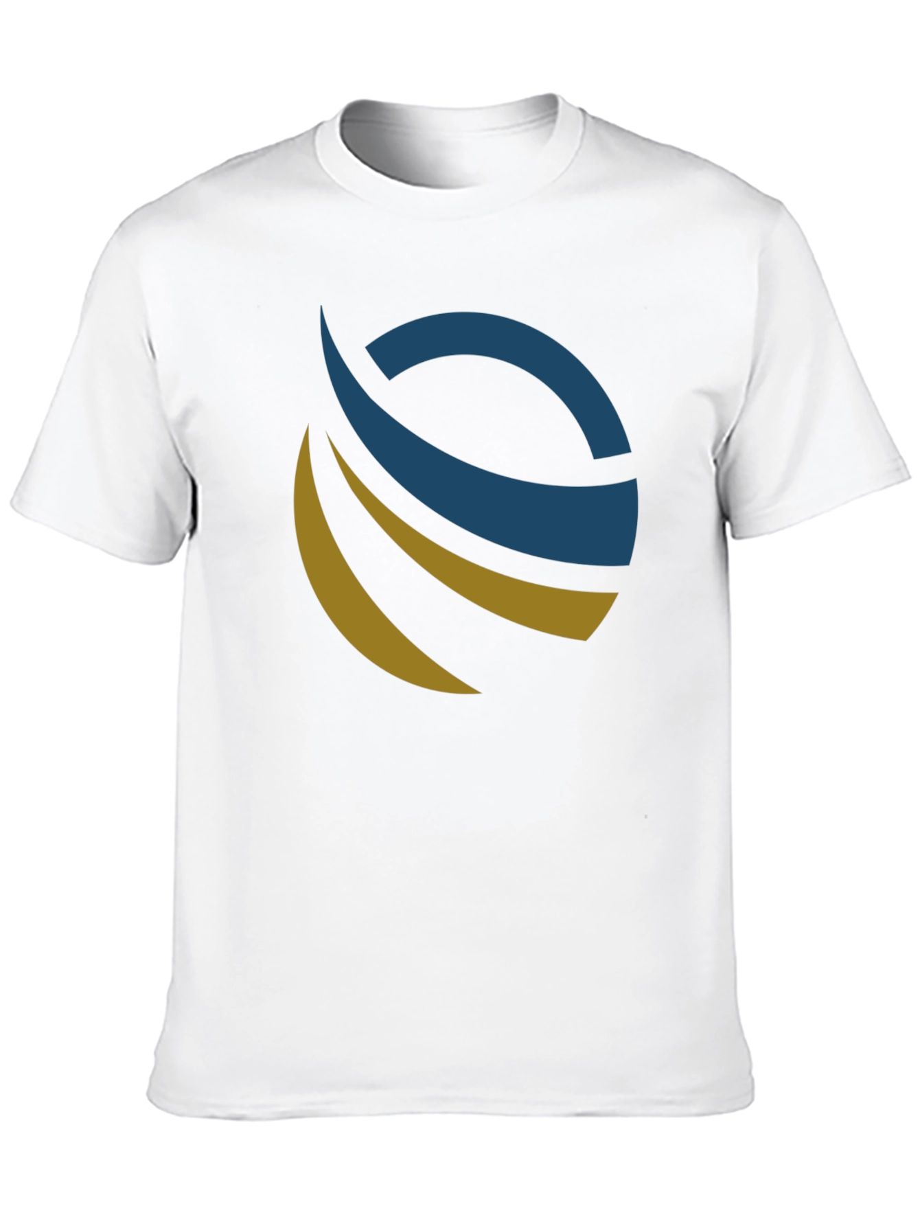 Modern Abstract Logo Black T-Shirt