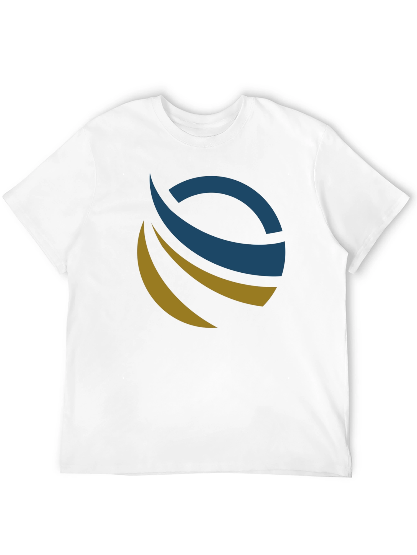 Modern Abstract Logo Black T-Shirt