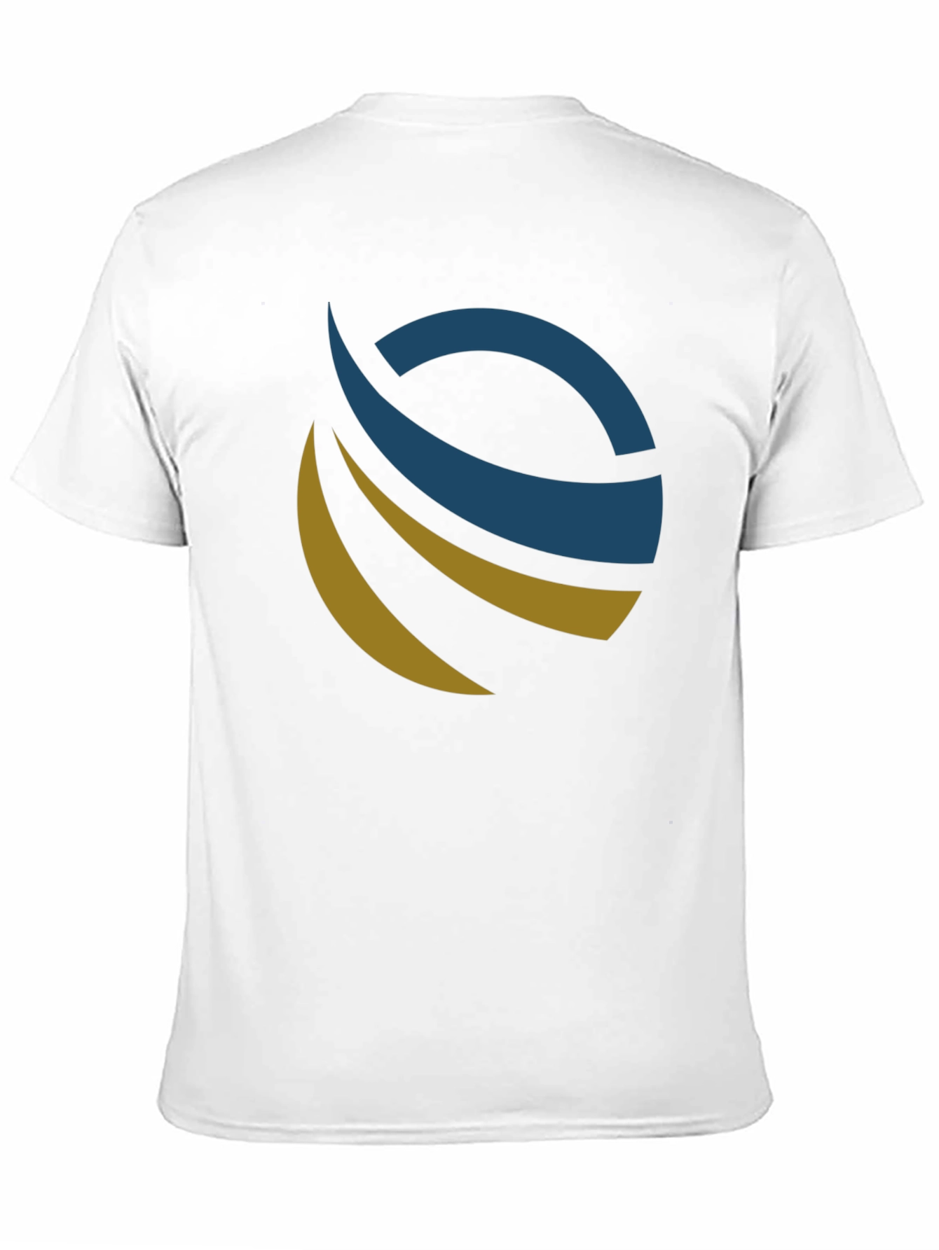 Modern Abstract Logo Black T-Shirt