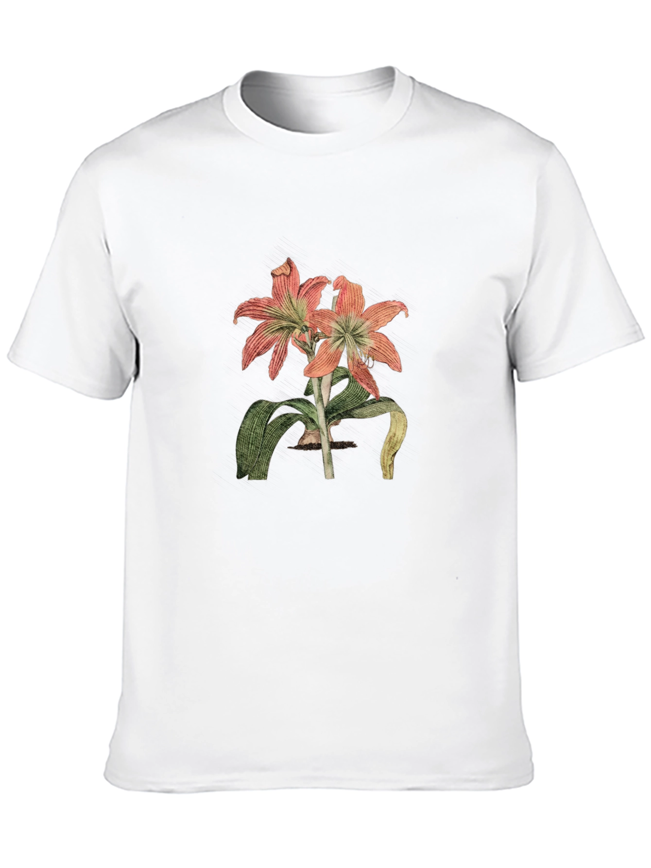 Floral Graphic Print Black Casual T-Shirt
