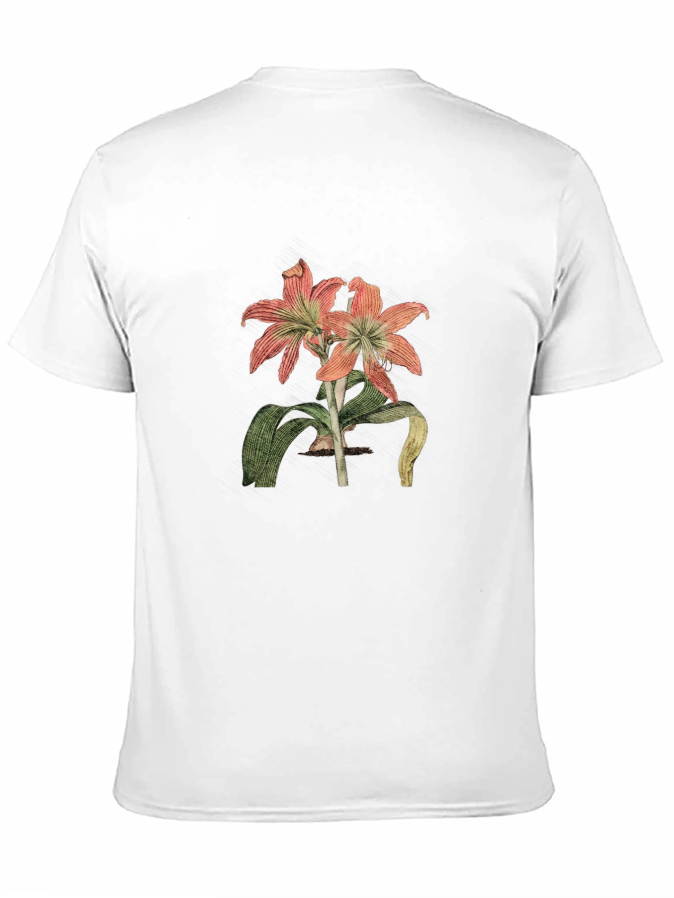 Floral Graphic Print Black Casual T-Shirt